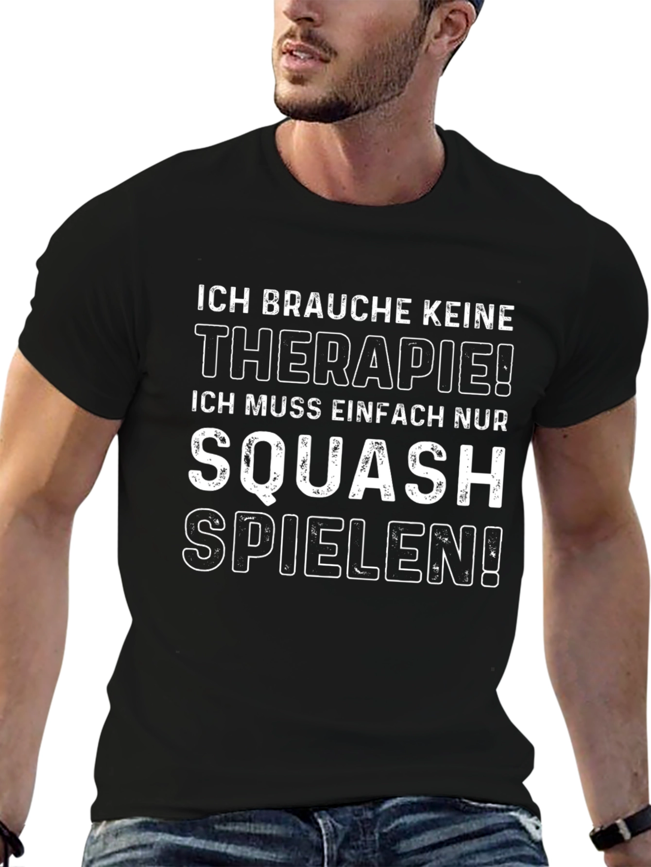 Squash Therapy T-Shirt - Funny German Saying