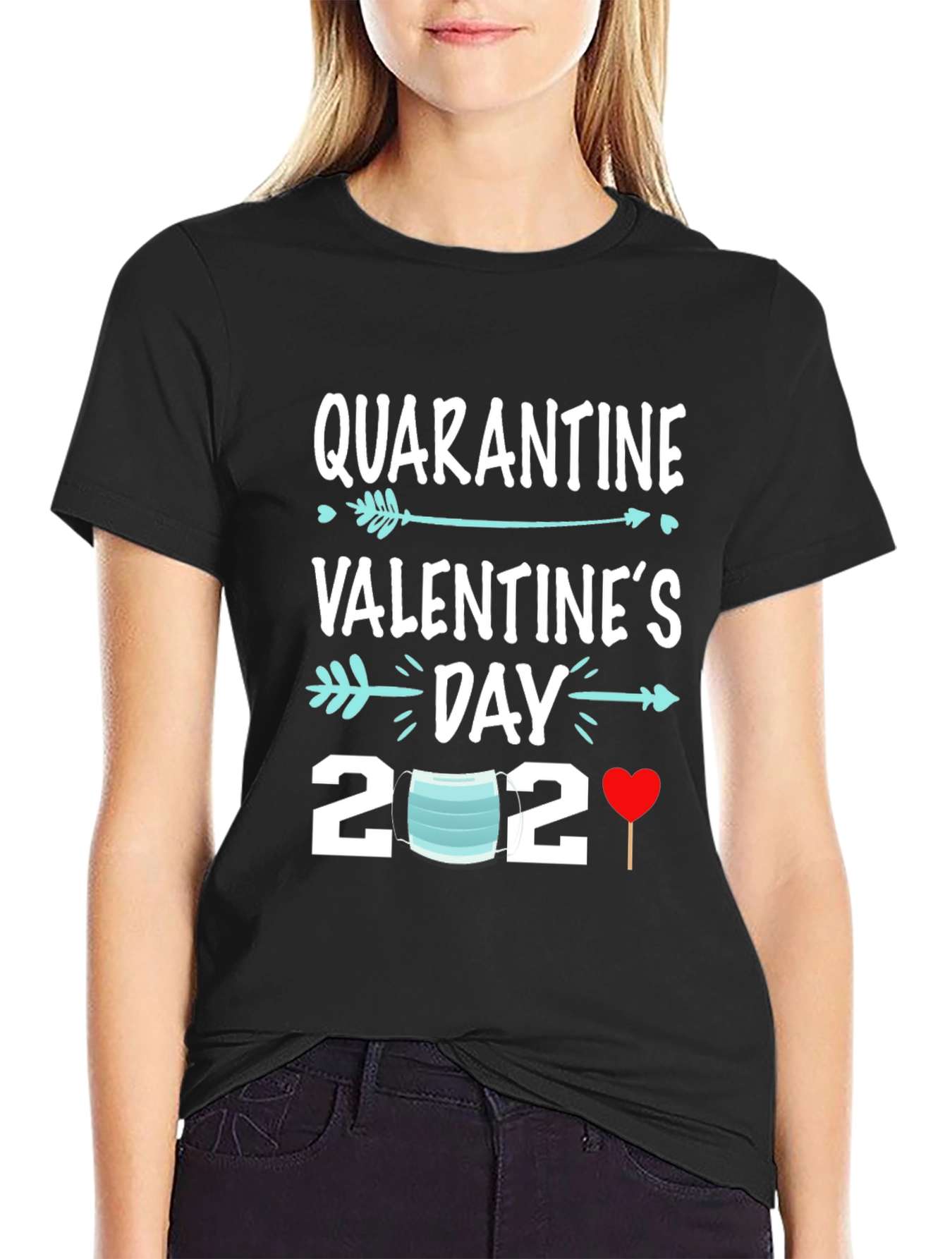 Quarantine Valentines Day 2021 T-Shirt