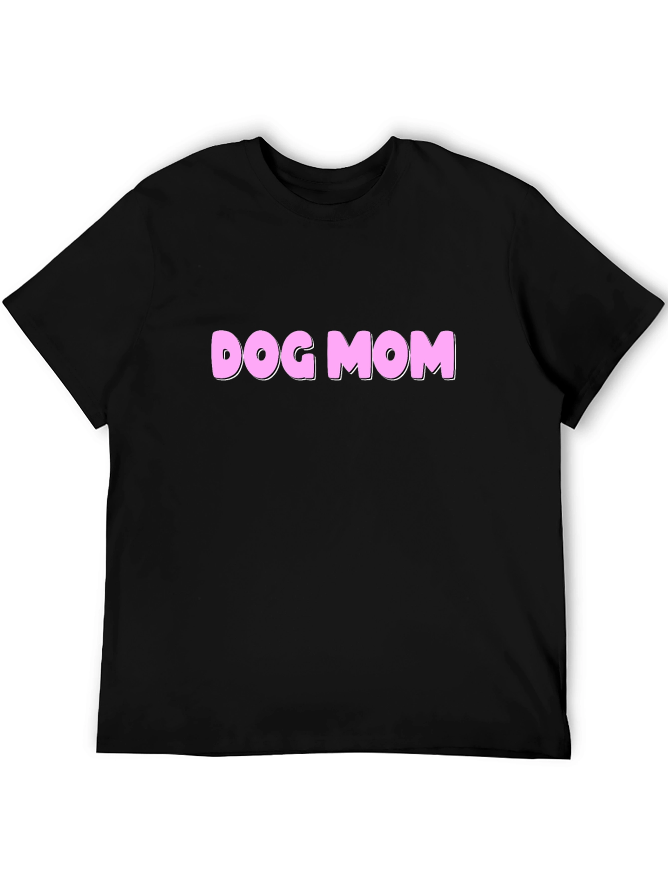 Dog Mom Graphic Tee - Black