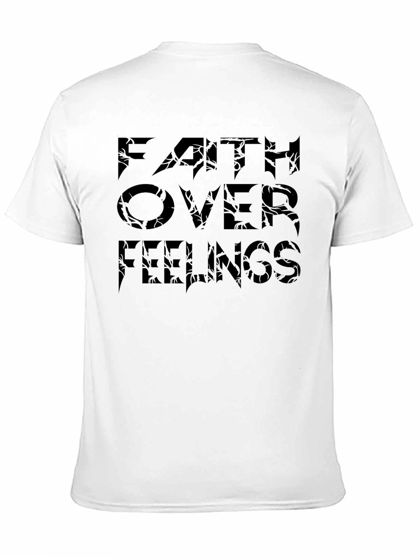 Faith Over Feelings Graphic Tee - Black