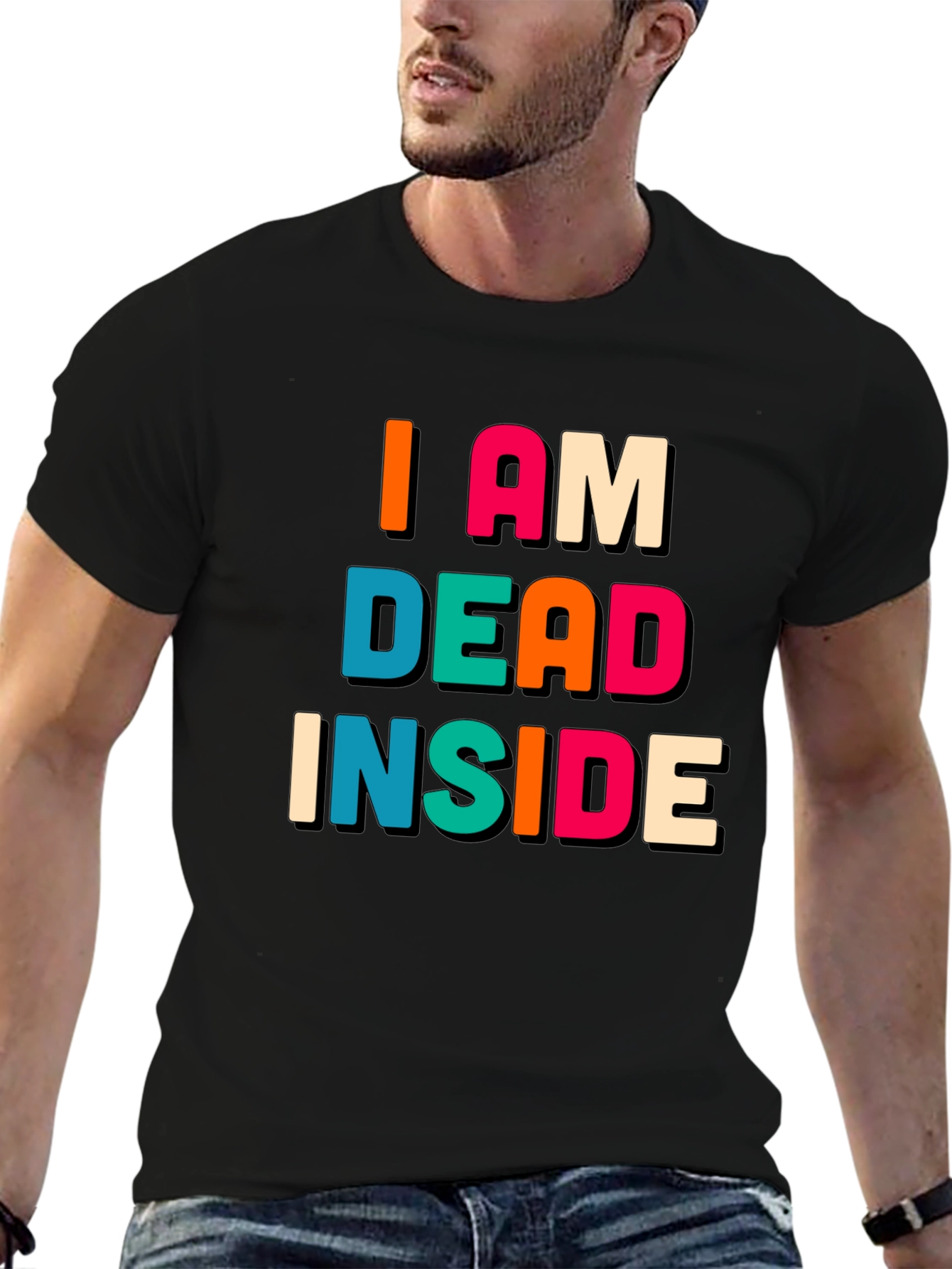 I am Dead Inside Black Graphic Tee