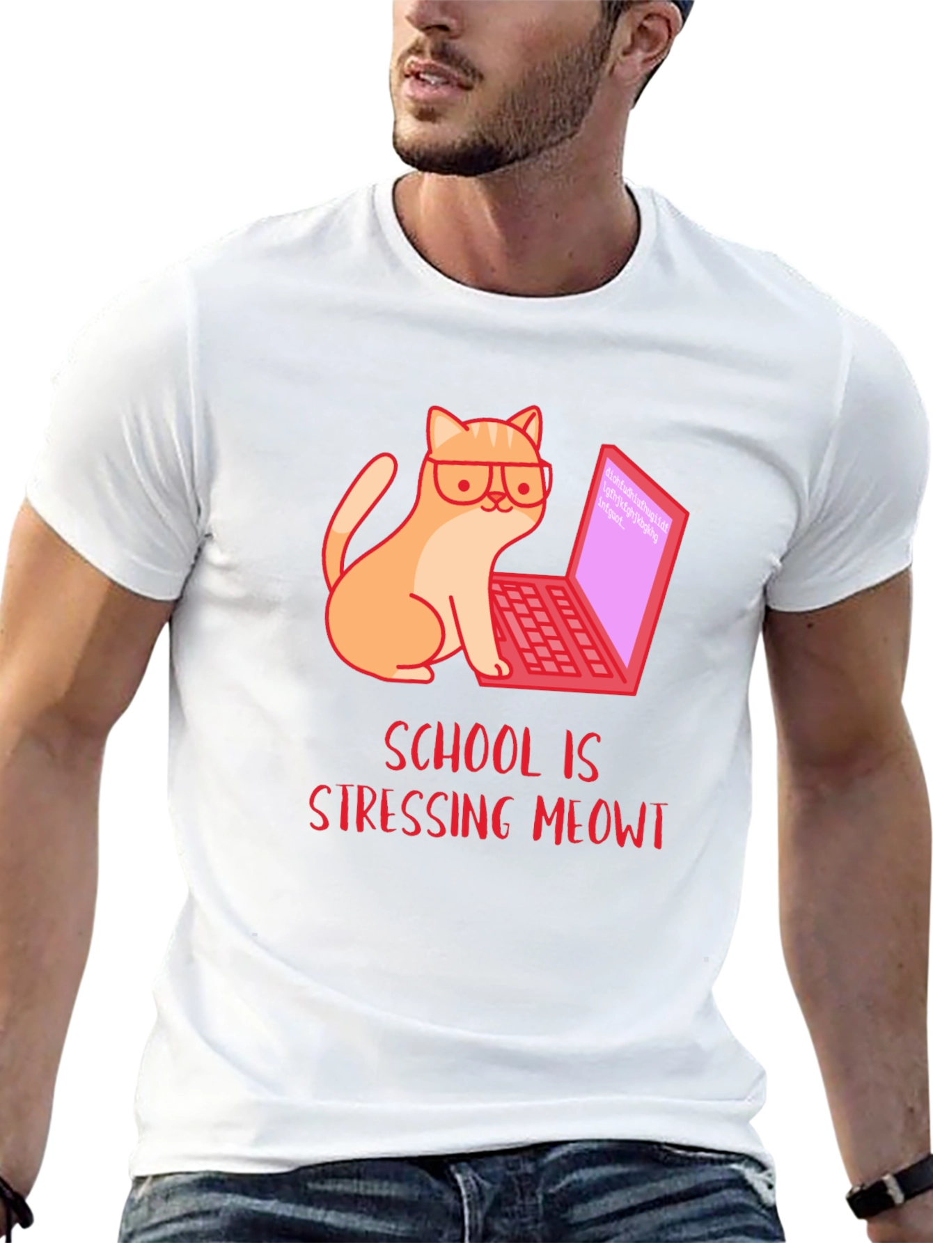 Stressed Meowt T-Shirt - Cat Lover Gift
