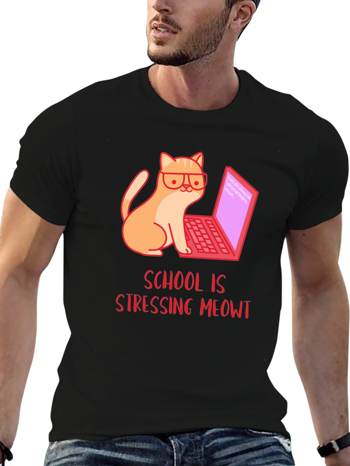 Stressed Meowt T-Shirt - Cat Lover Gift