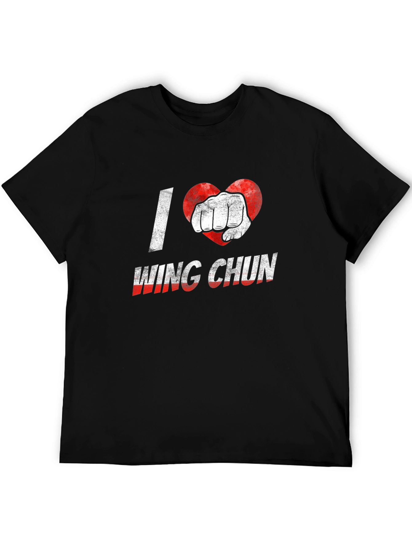 I Heart Wing Chun Black T-Shirt