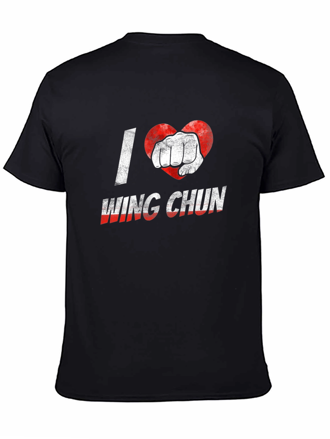 I Heart Wing Chun Black T-Shirt