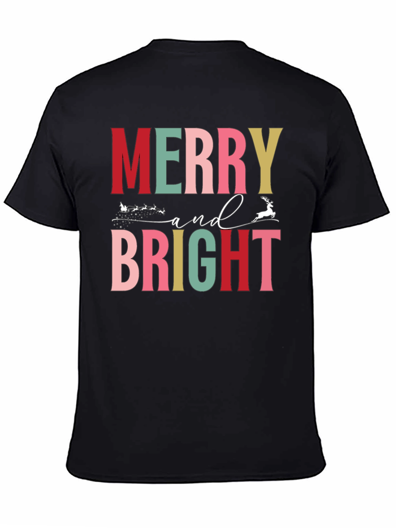 Merry and Bright Christmas Graphic Tee
