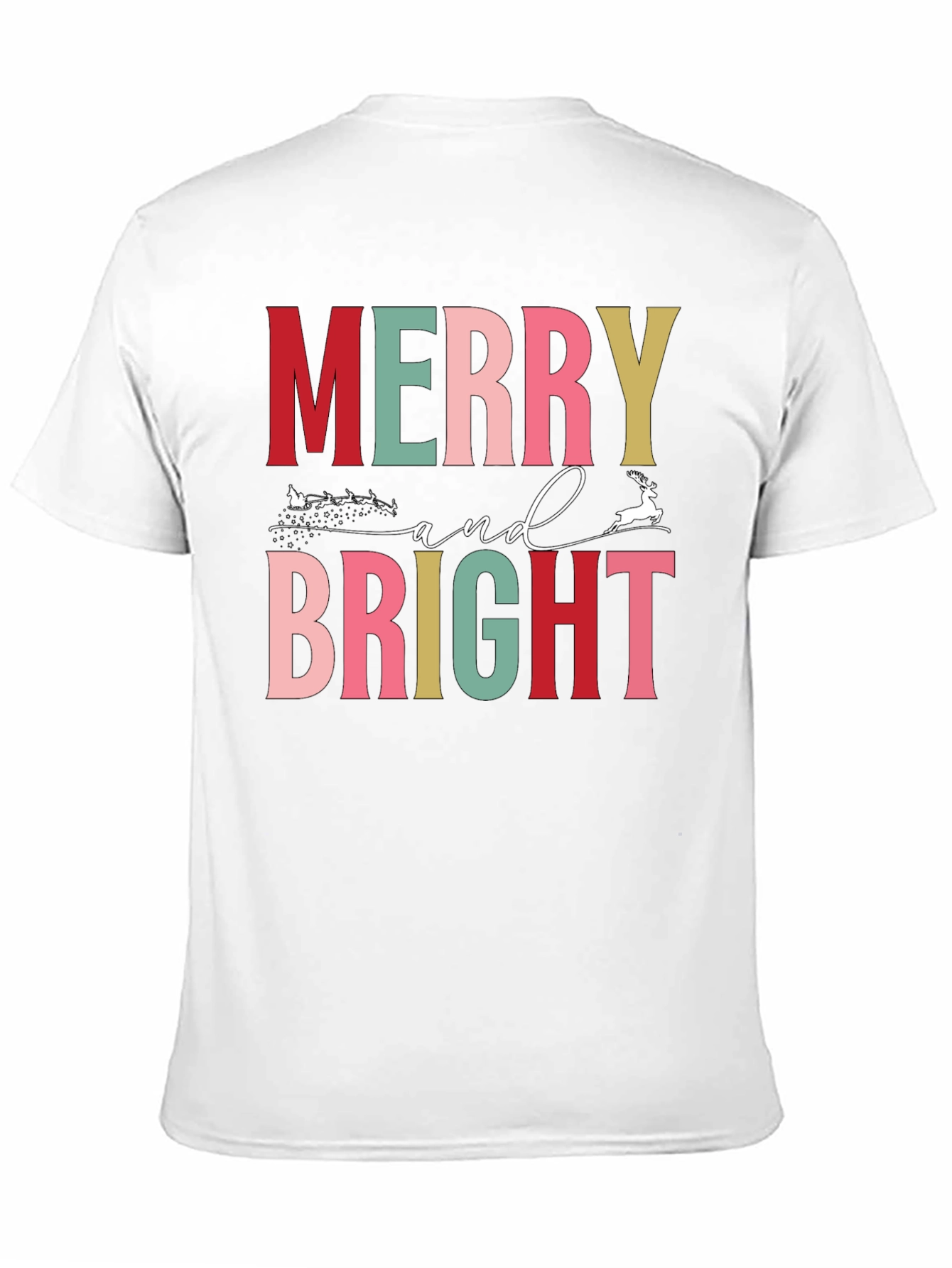 Merry and Bright Christmas Graphic Tee