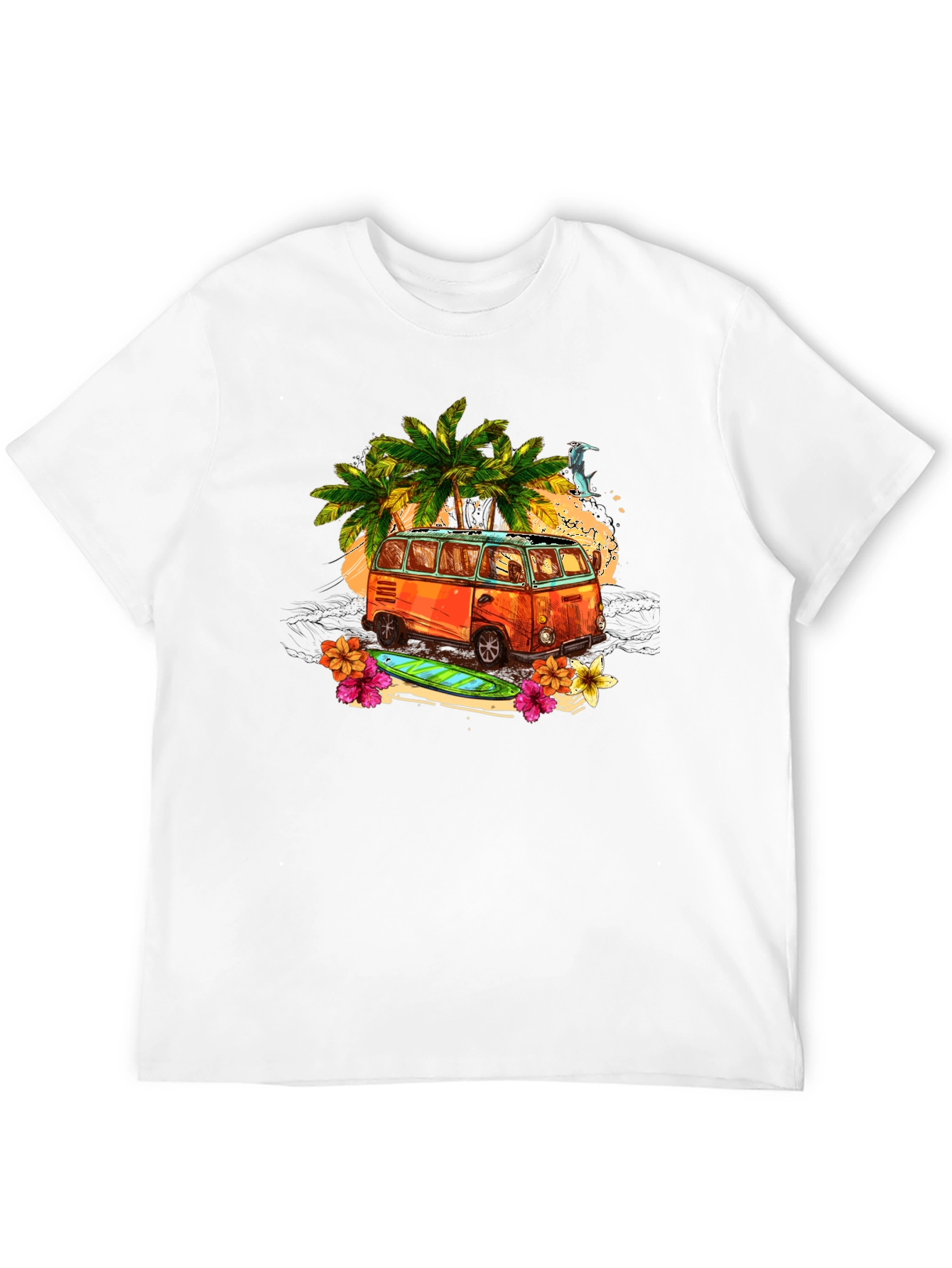 Retro Beach Van Graphic T-Shirt