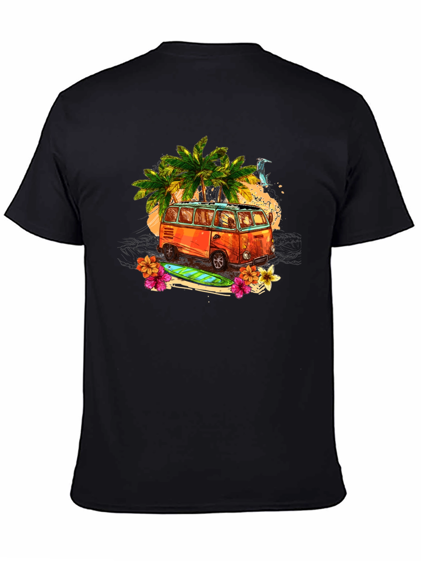 Retro Beach Van Graphic T-Shirt