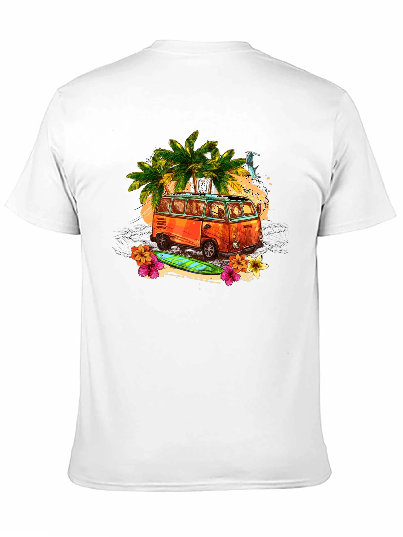 Retro Beach Van Graphic T-Shirt
