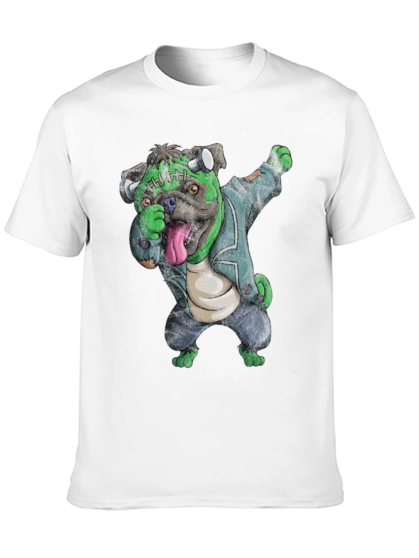 Frankenstein Pug T-Shirt - Dab Dance