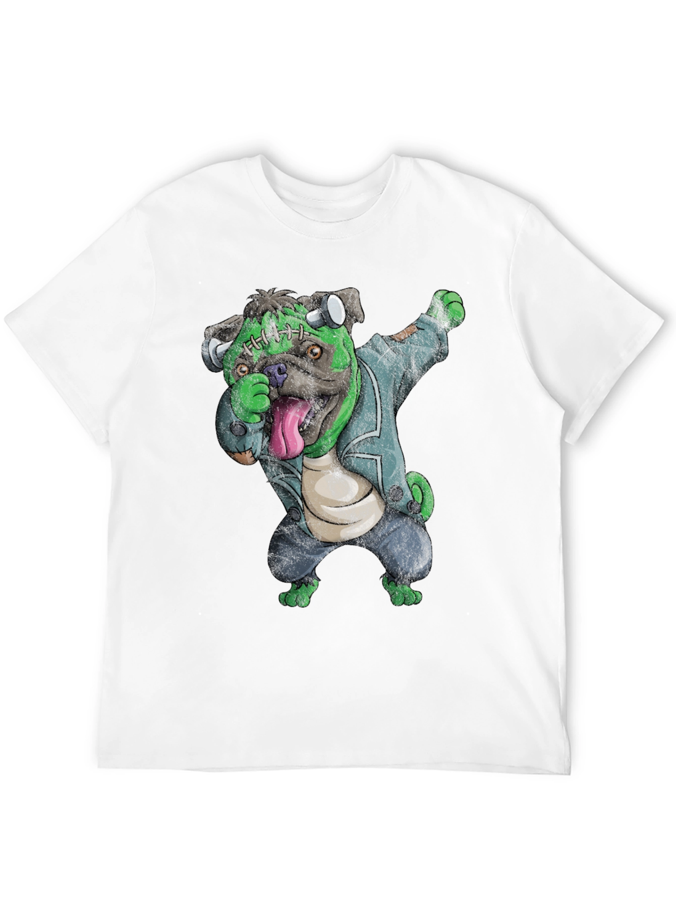 Frankenstein Pug T-Shirt - Dab Dance