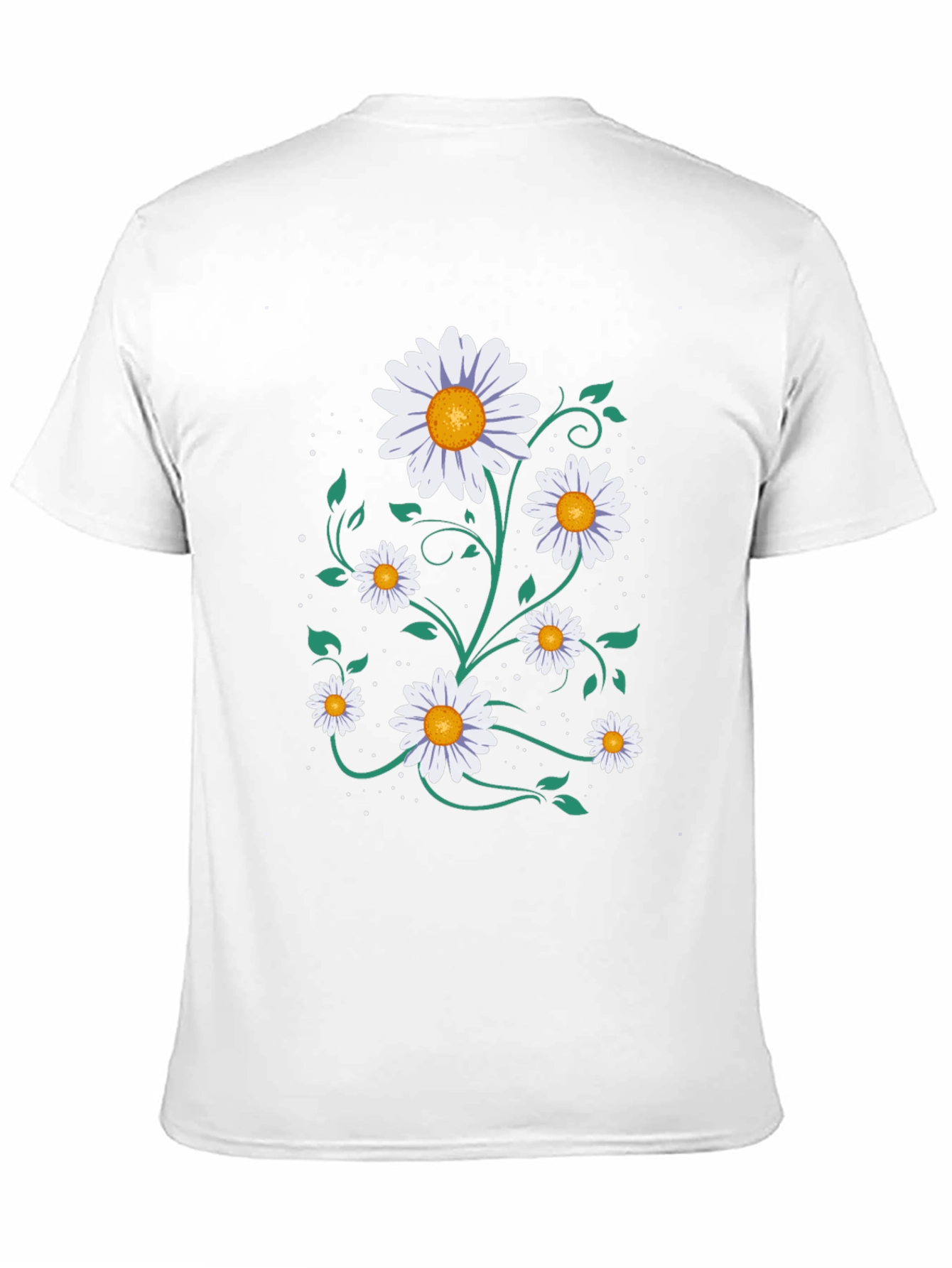 Daisy Graphic Tee - Floral Print Black T-Shirt