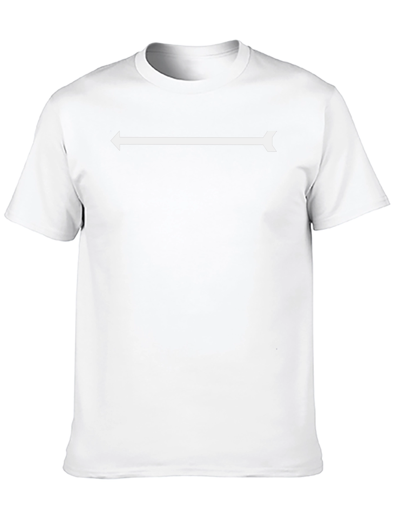 Arrow Directional Graphic Tee - Black Cotton Blend T-Shirt