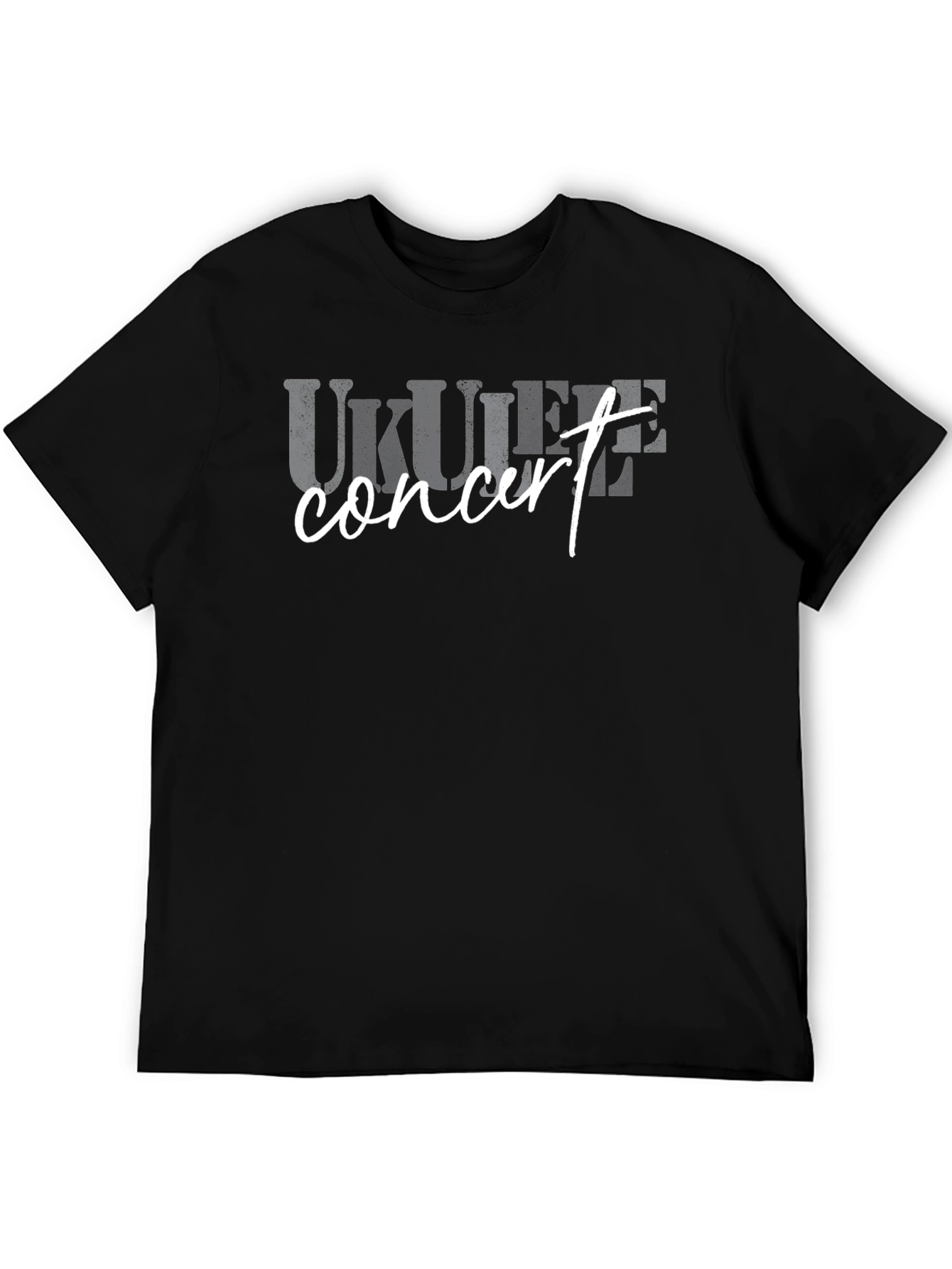 Ukulele Concert Black T-Shirt