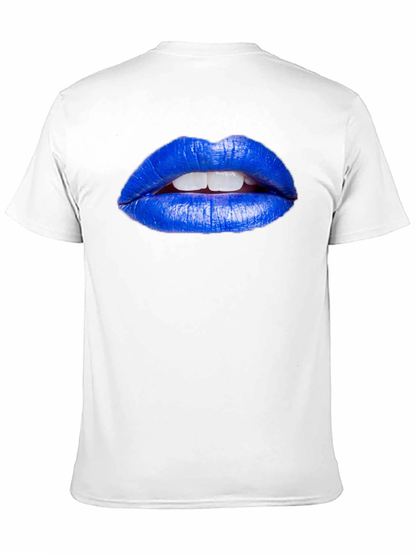 Blue Lips Graphic Tee - Unique Fashion Statement