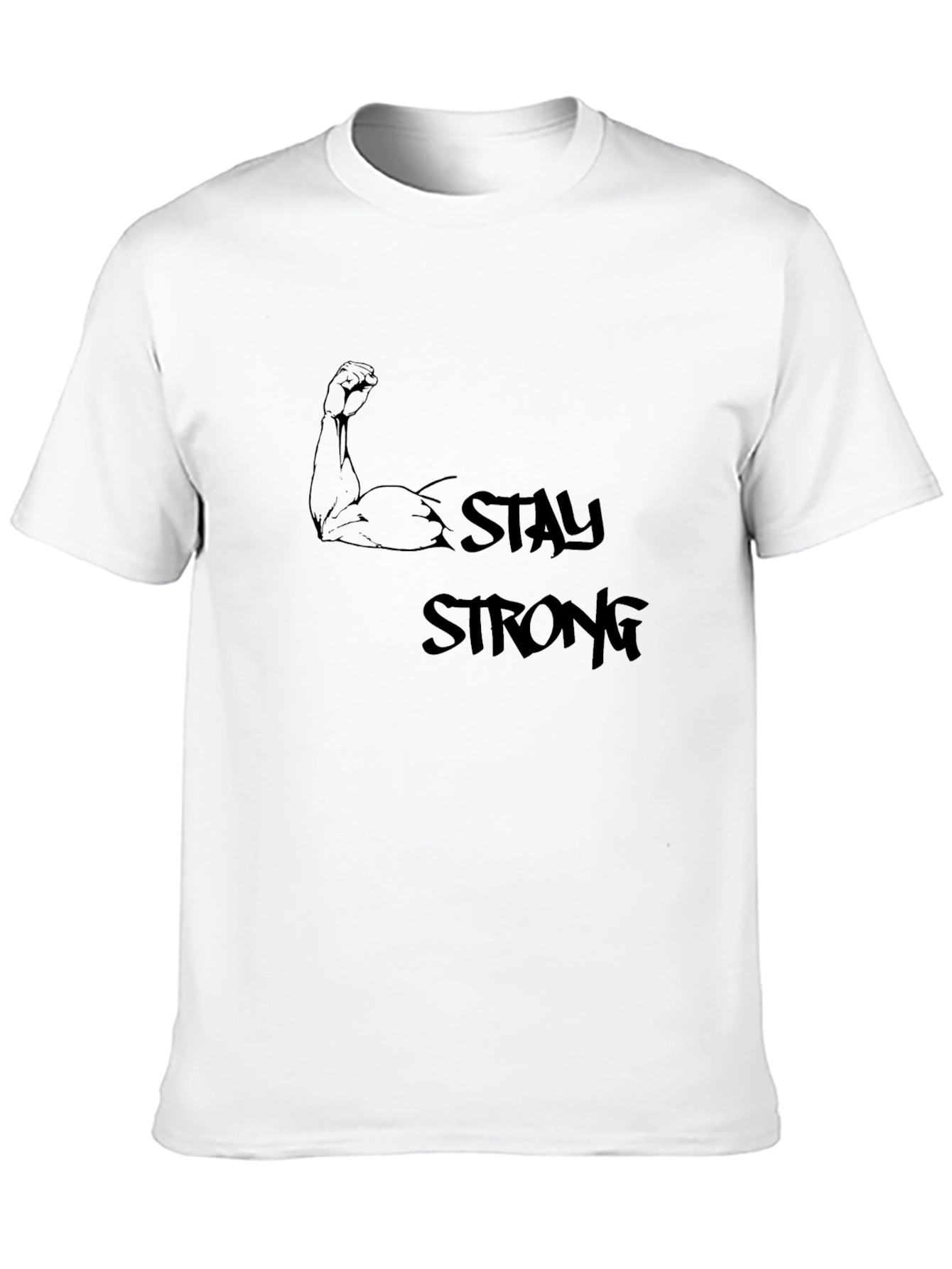 Stay Strong Black Graphic Tee