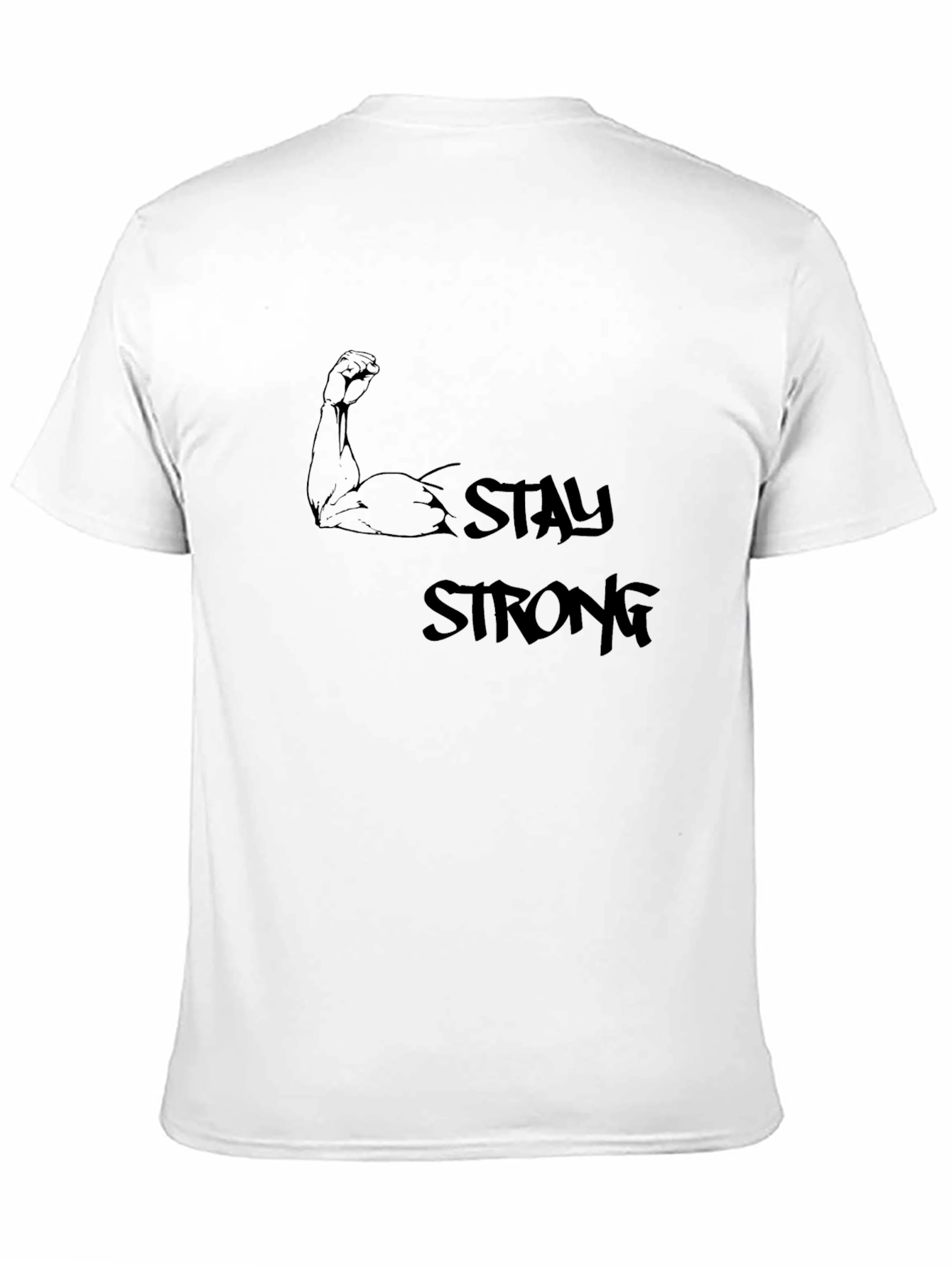 Stay Strong Black Graphic Tee
