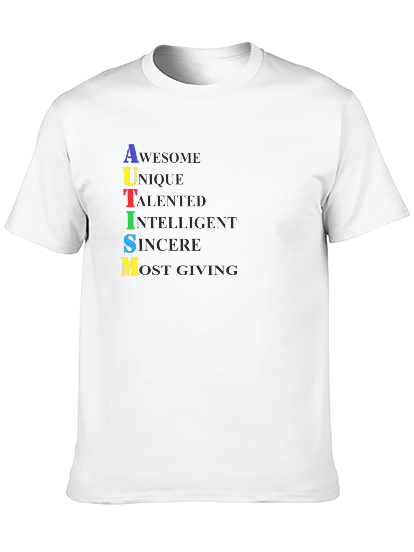 Autism Awareness Graphic Tee -  Awesome Unique Talented