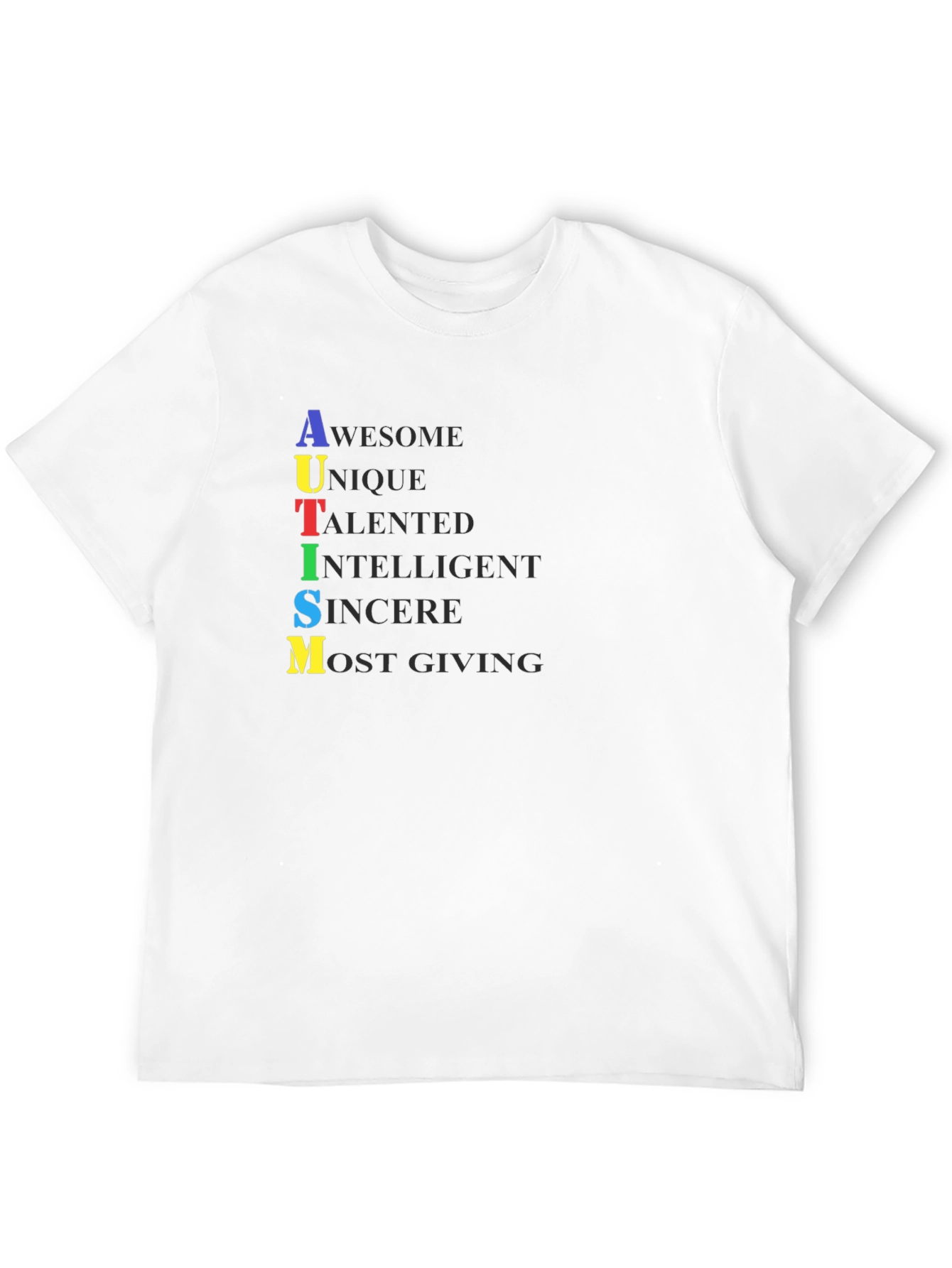 Autism Awareness Graphic Tee -  Awesome Unique Talented