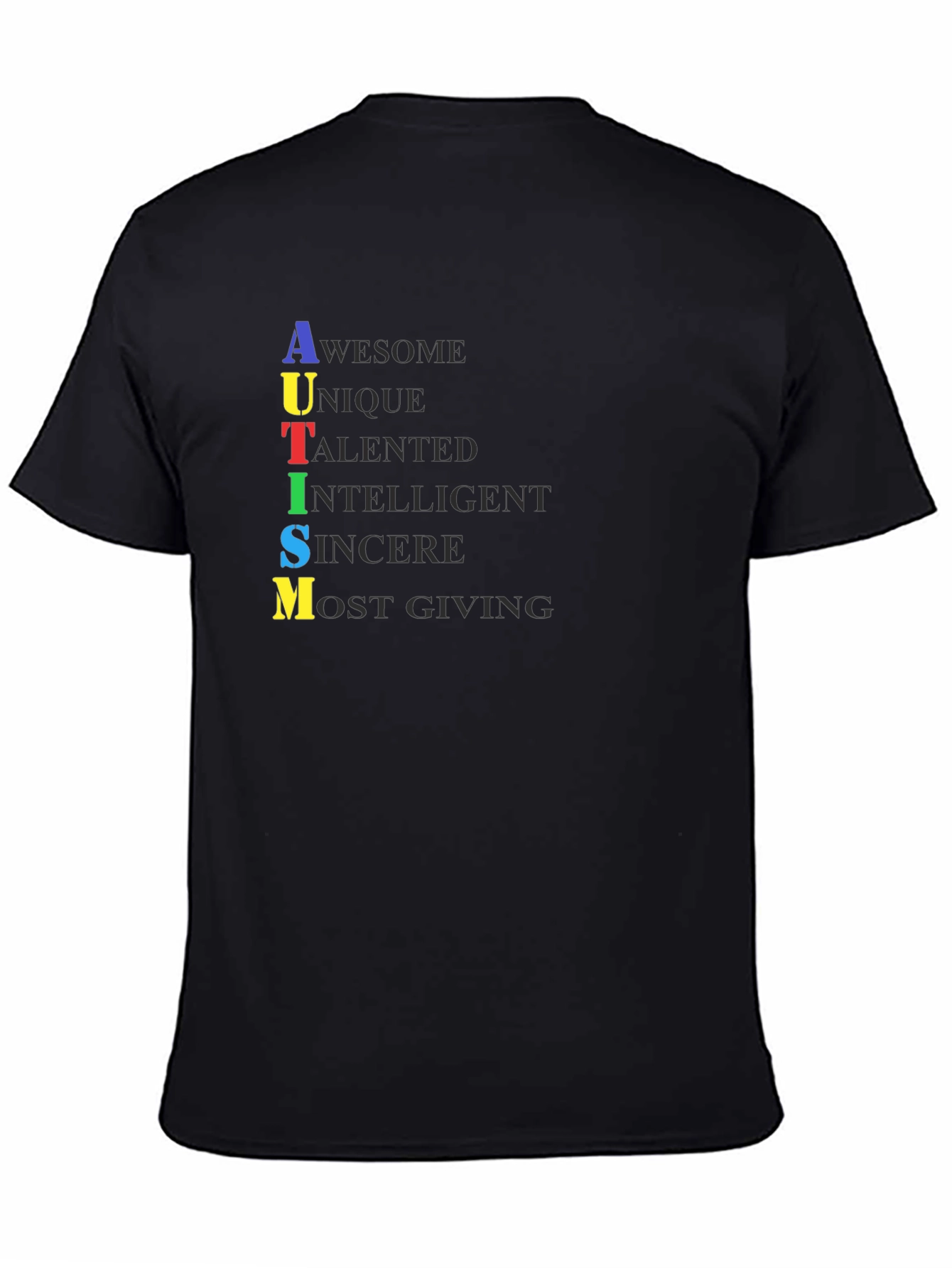 Autism Awareness Graphic Tee -  Awesome Unique Talented