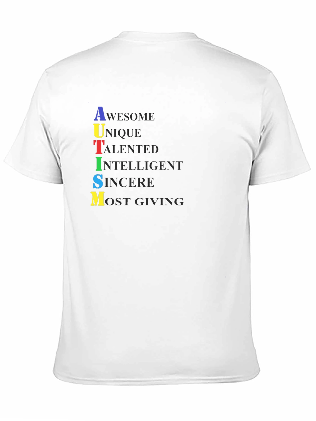 Autism Awareness Graphic Tee -  Awesome Unique Talented