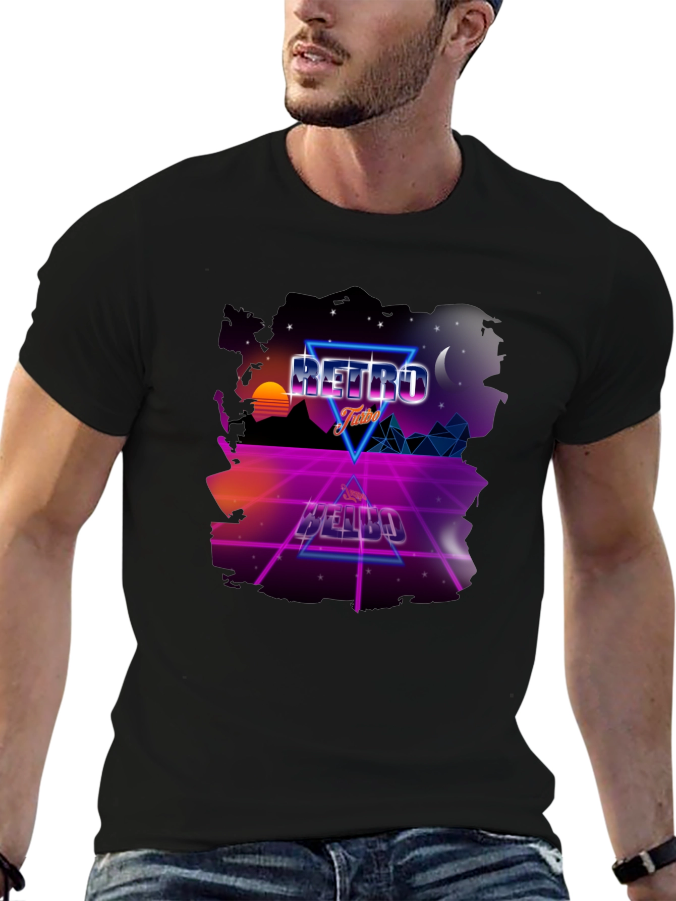 Retro Vibes Graphic Tee - 80s Style Design