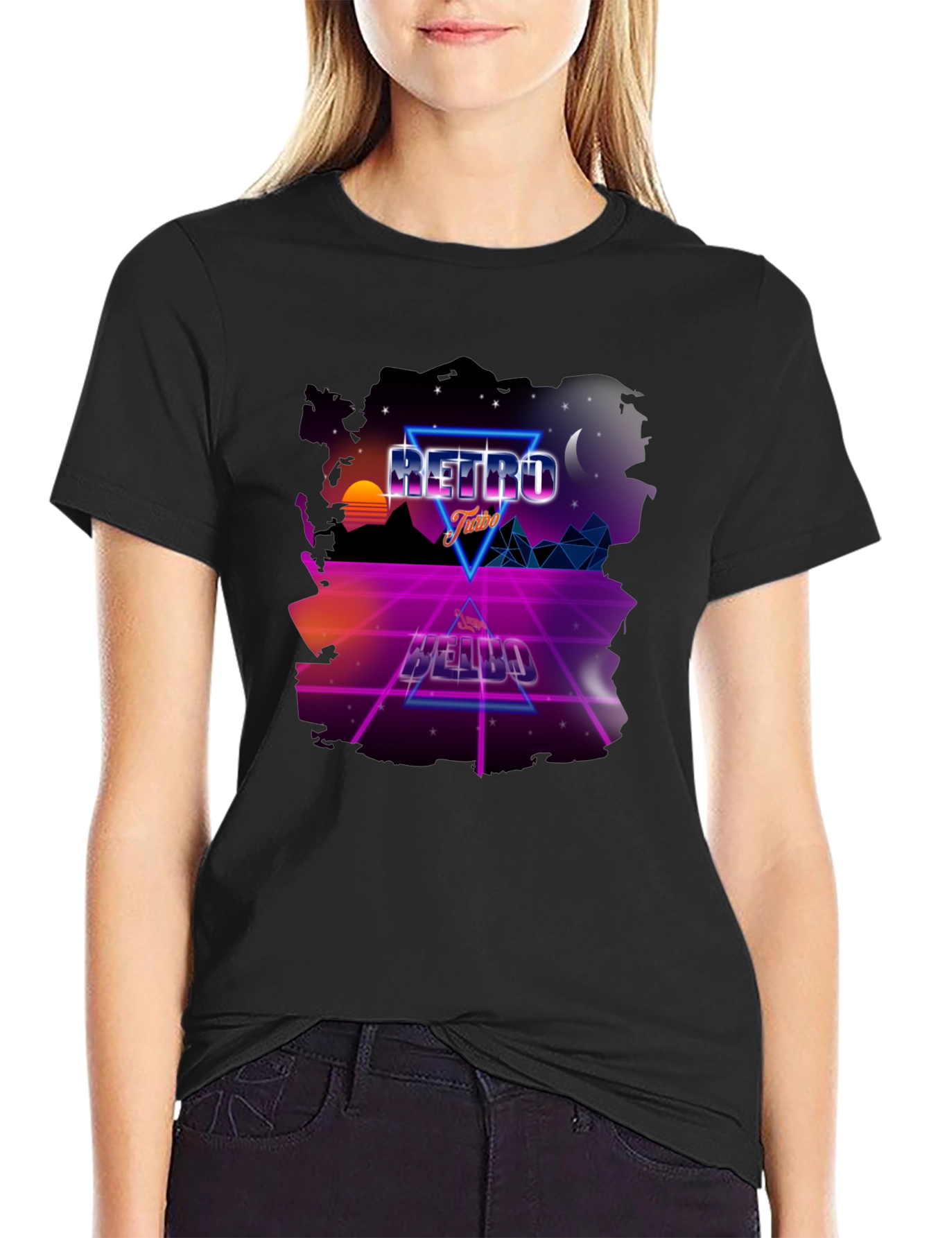 Retro Vibes Graphic Tee - 80s Style Design