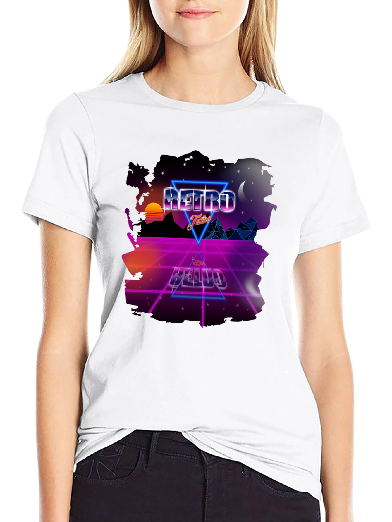 Retro Vibes Graphic Tee - 80s Style Design