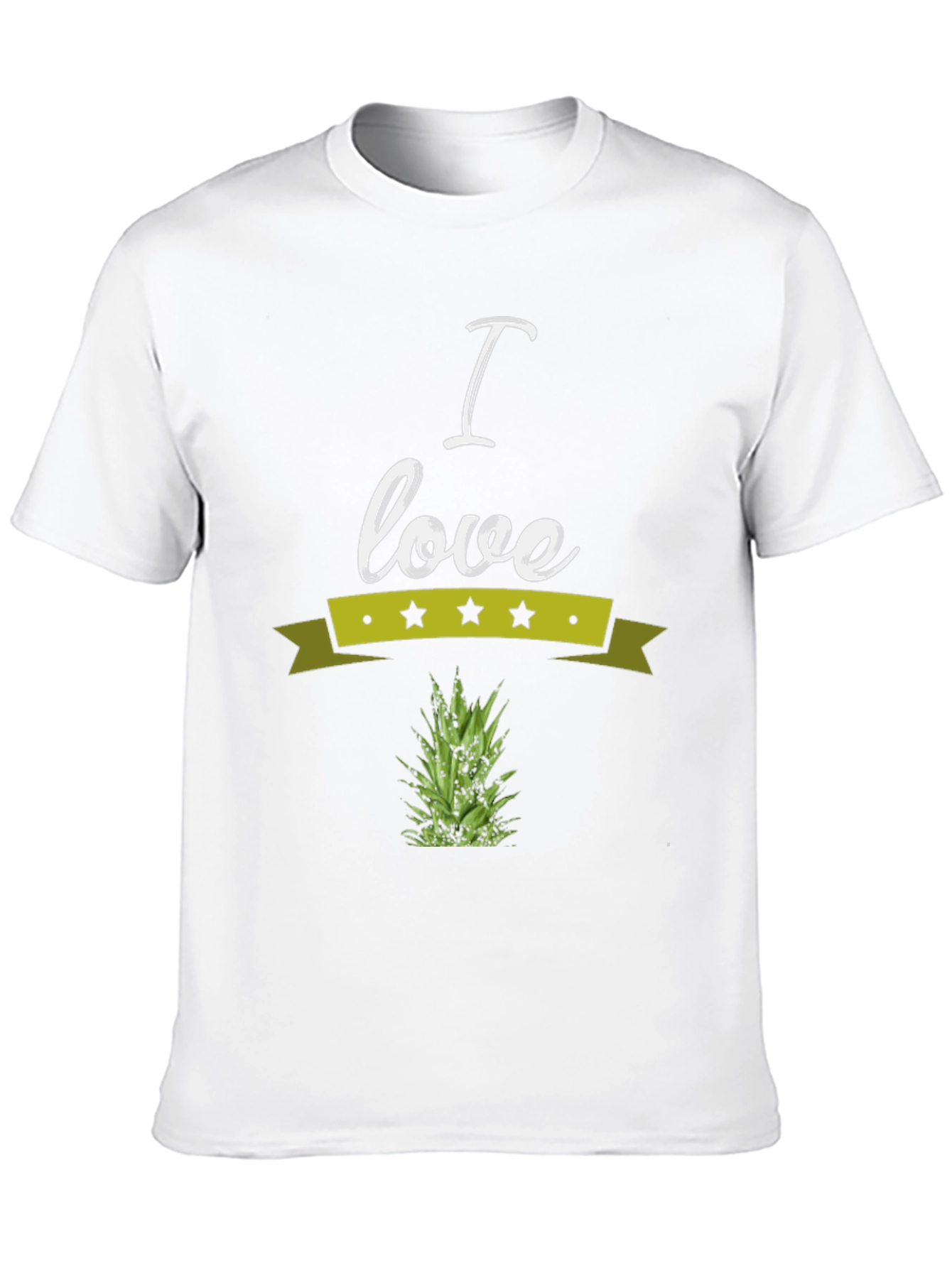 I Love Pineapple Graphic Tee - Soft Cotton Blend