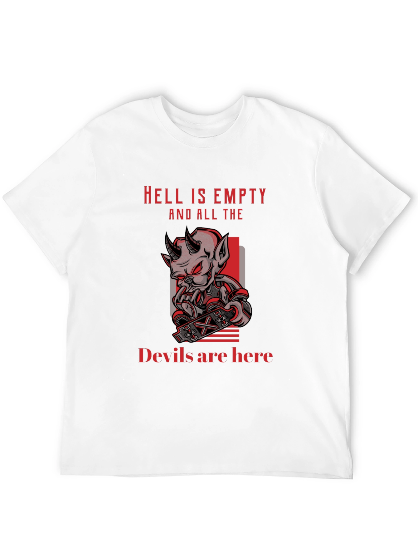 Hell Is Empty Devil Graphic T-Shirt