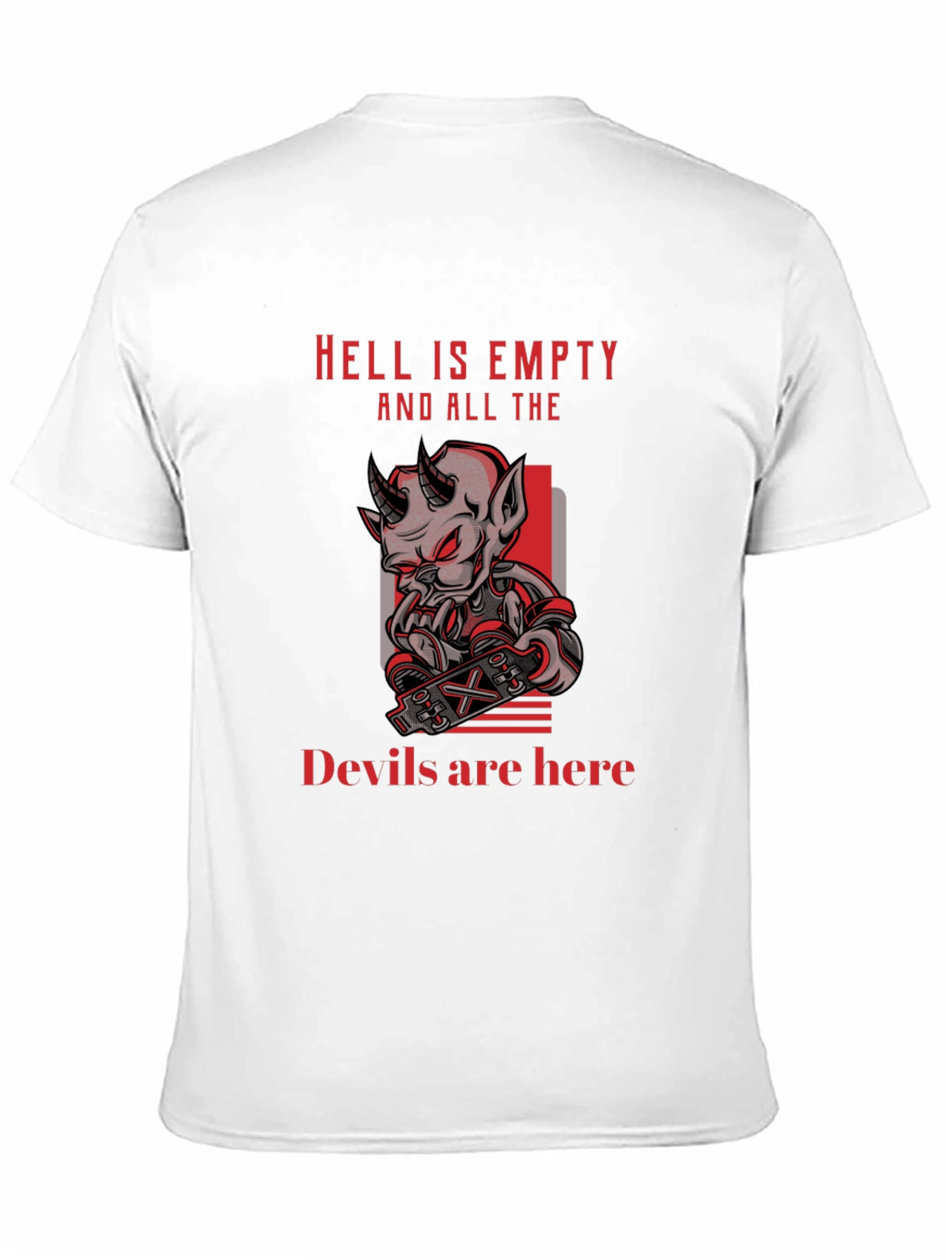 Hell Is Empty Devil Graphic T-Shirt