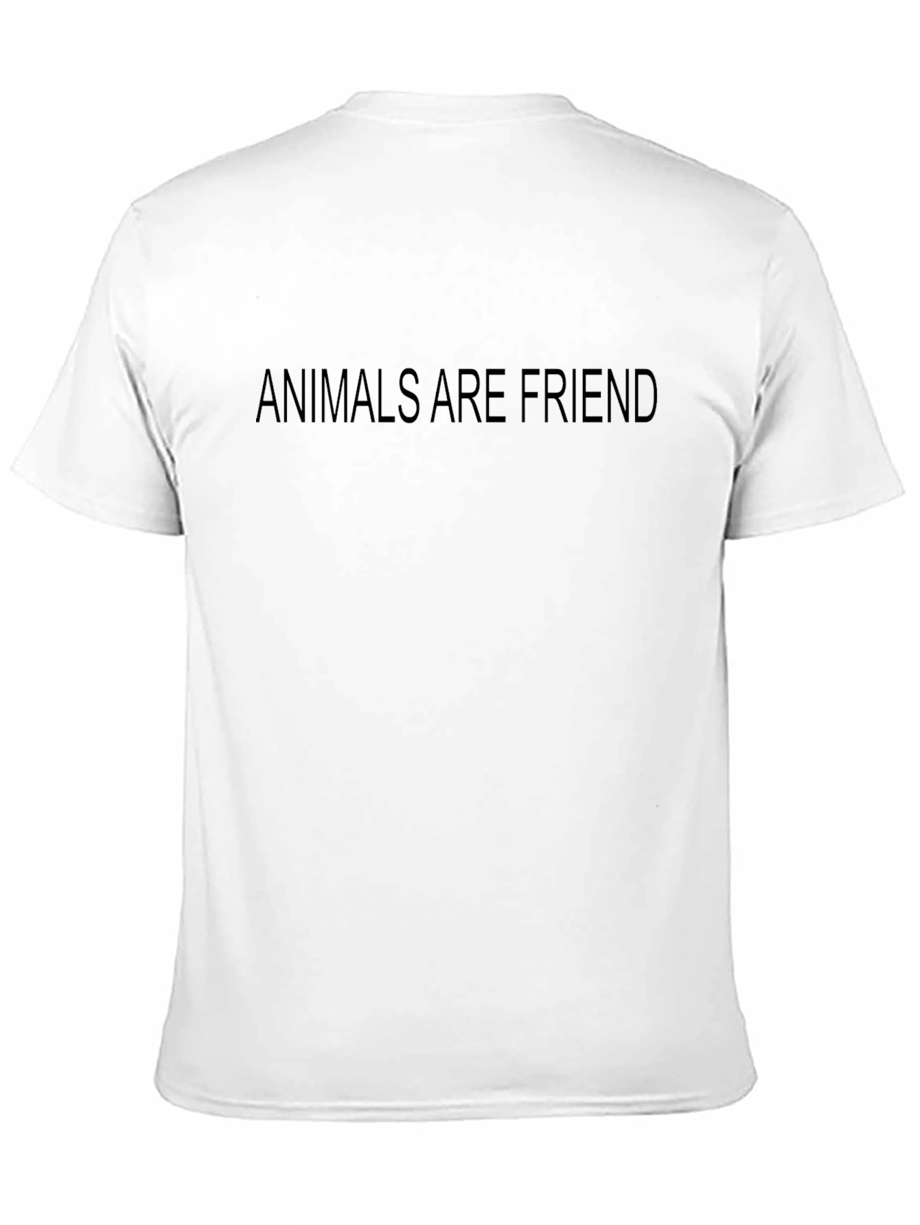 Animals Are Friend Black T-Shirt