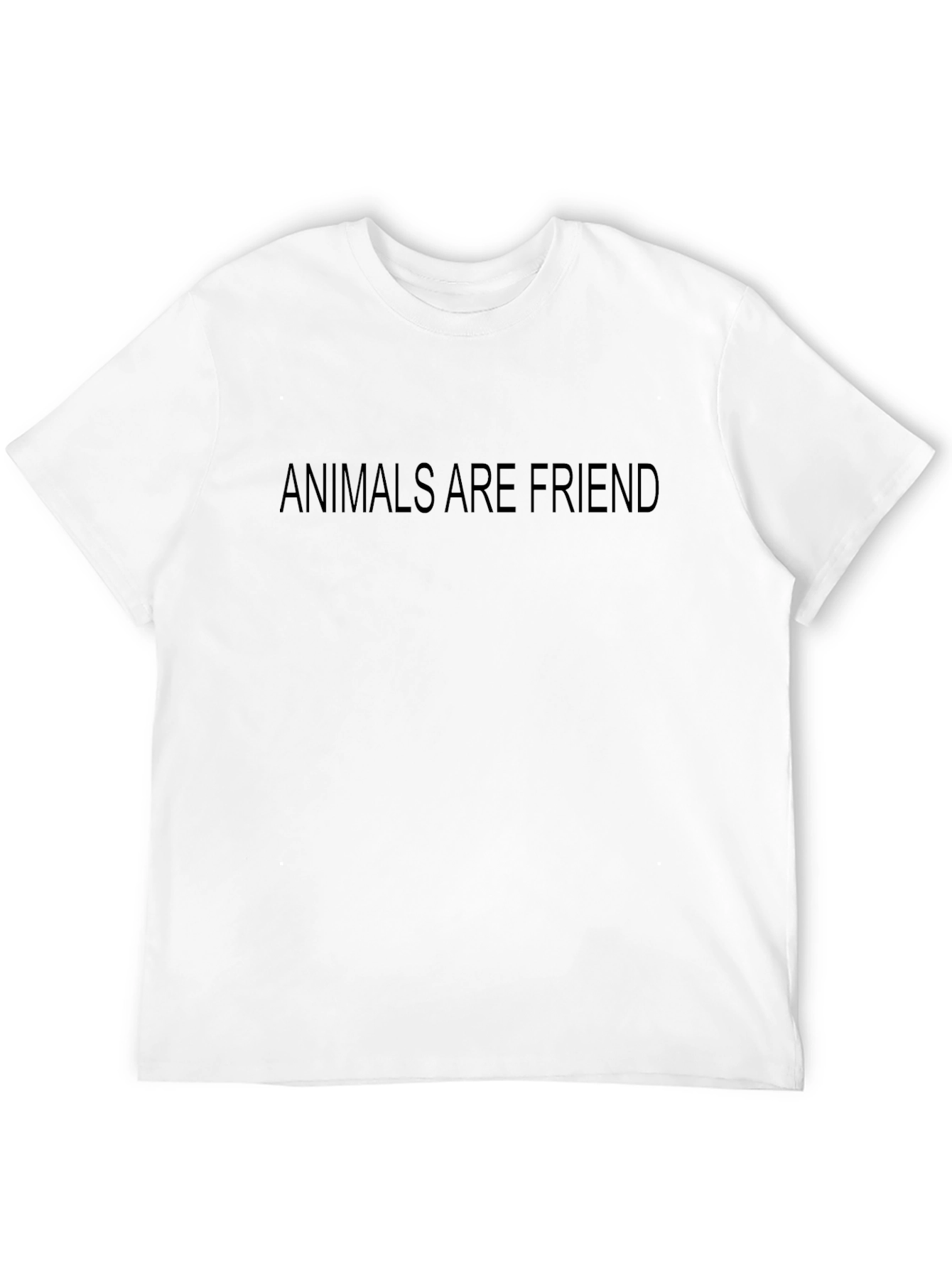 Animals Are Friend Black T-Shirt