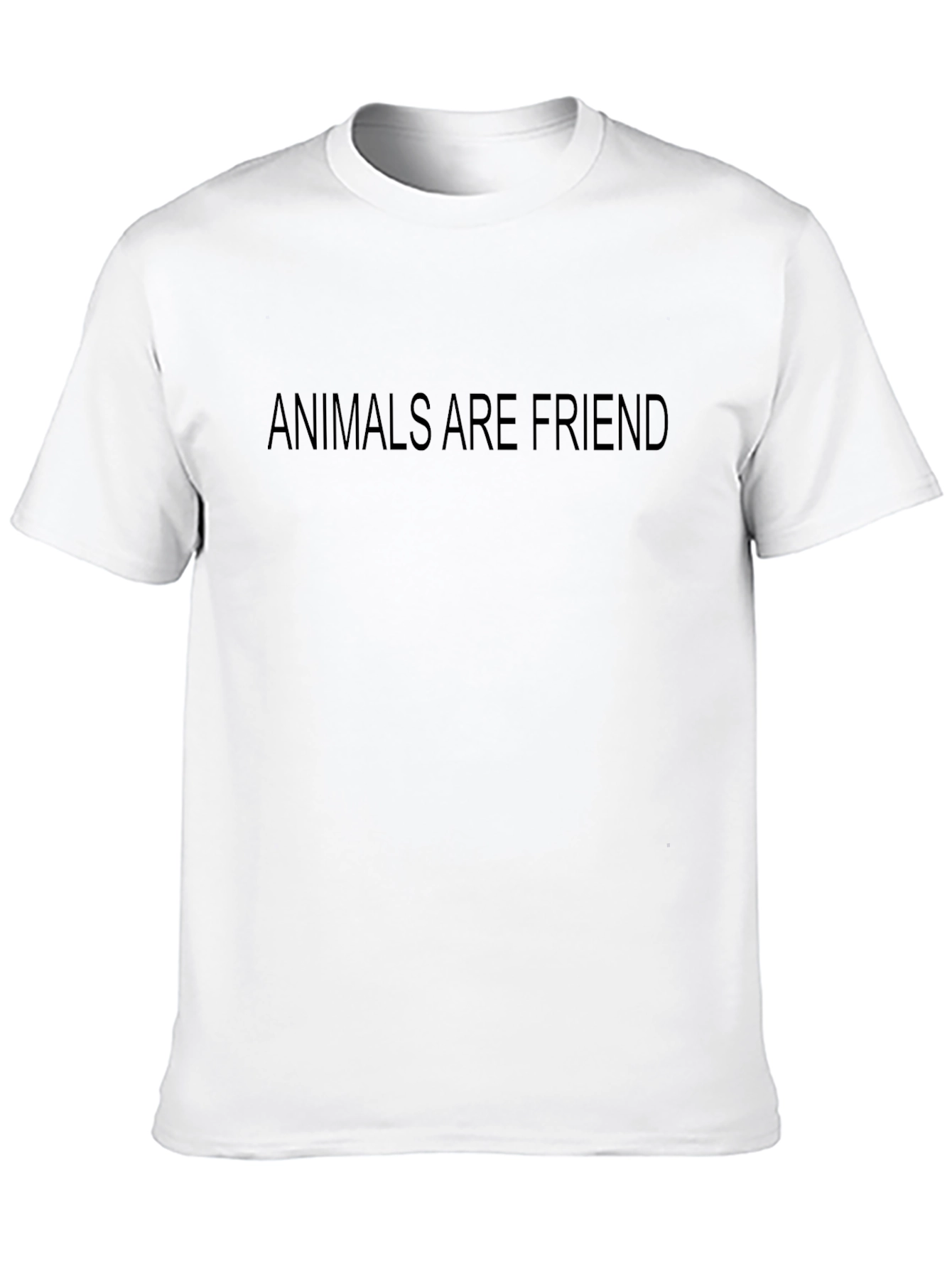 Animals Are Friend Black T-Shirt