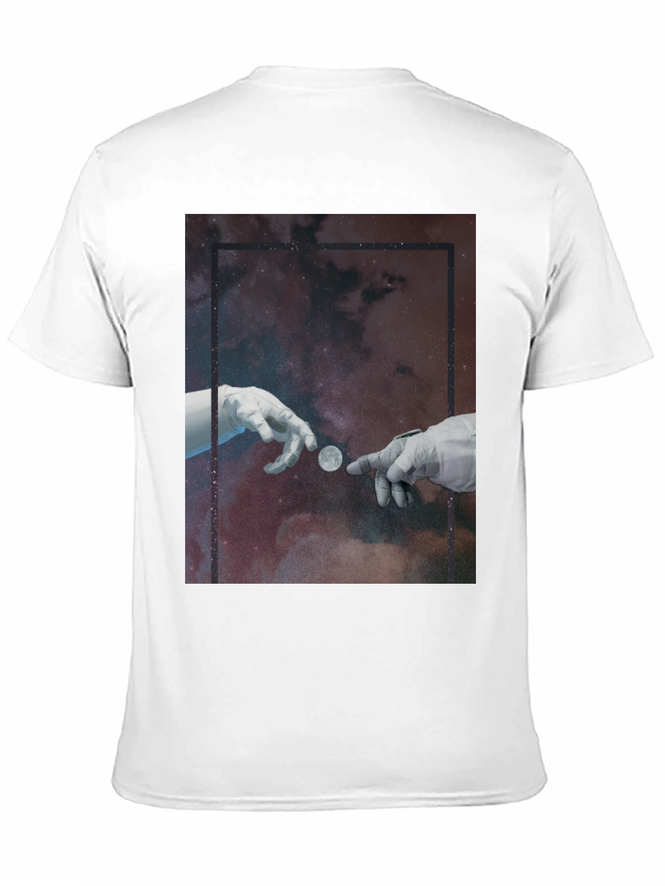 Cosmic Touch Graphic T-Shirt - Black