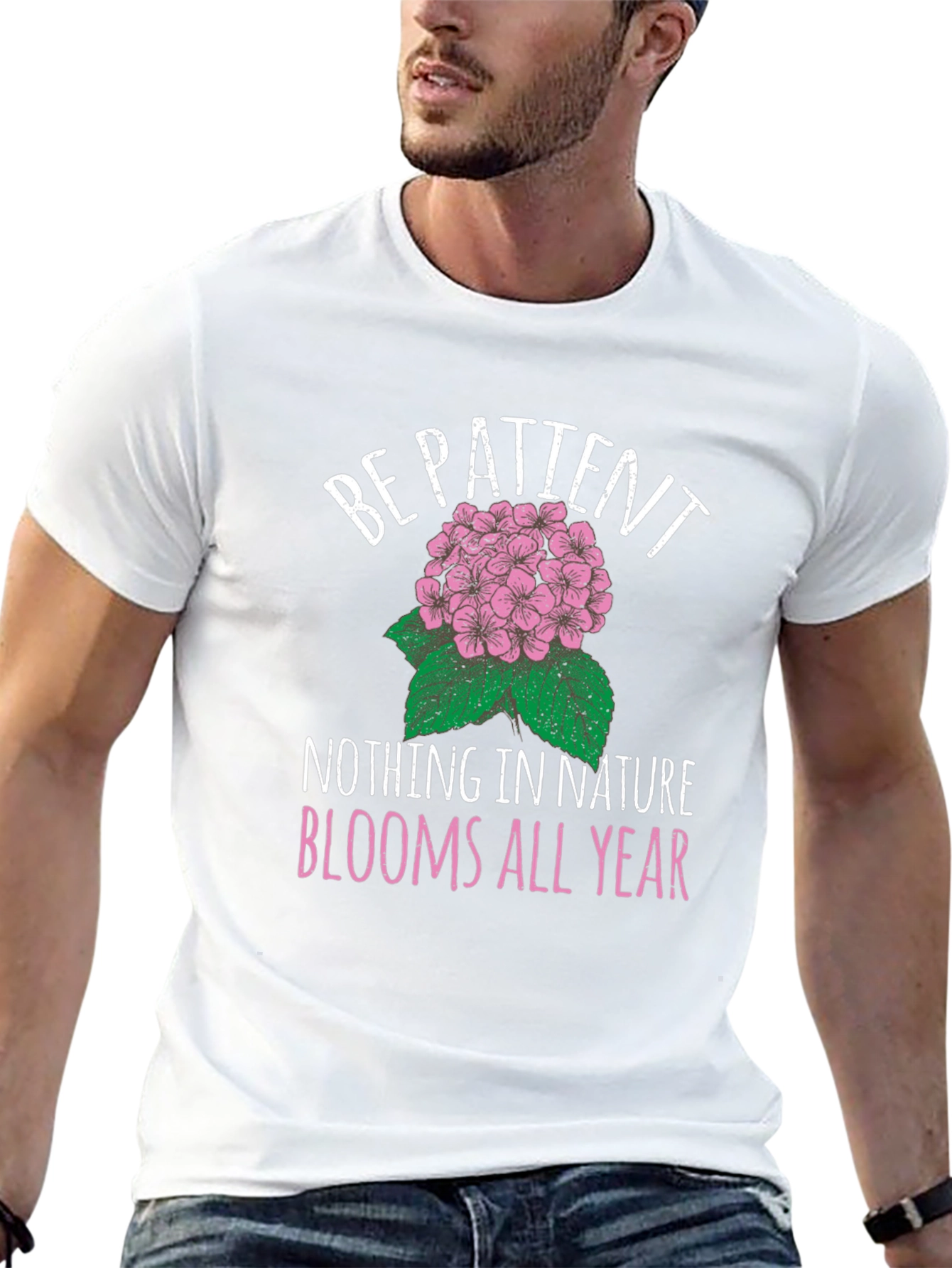 Be Patient Flower Graphic T-Shirt