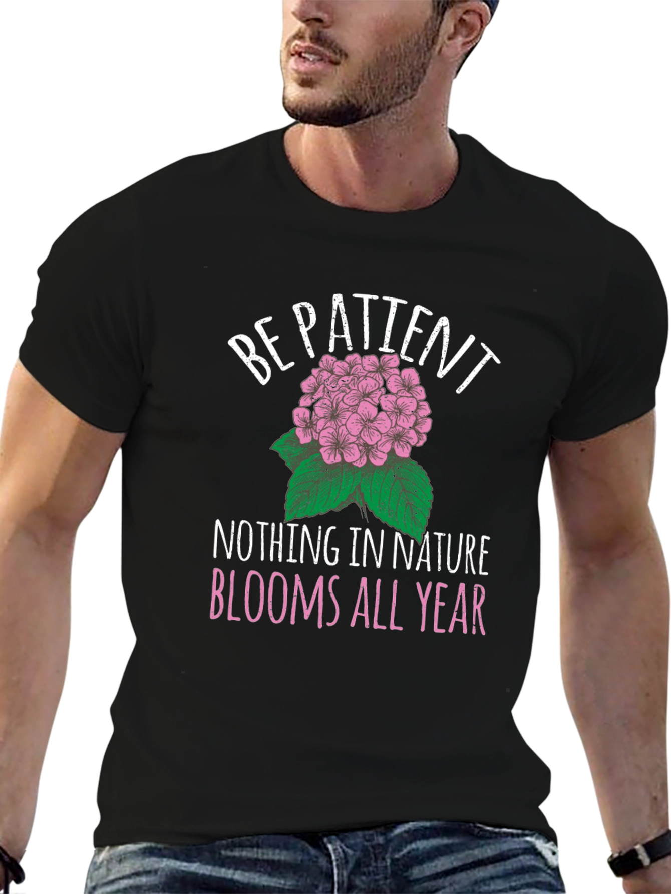 Be Patient Flower Graphic T-Shirt
