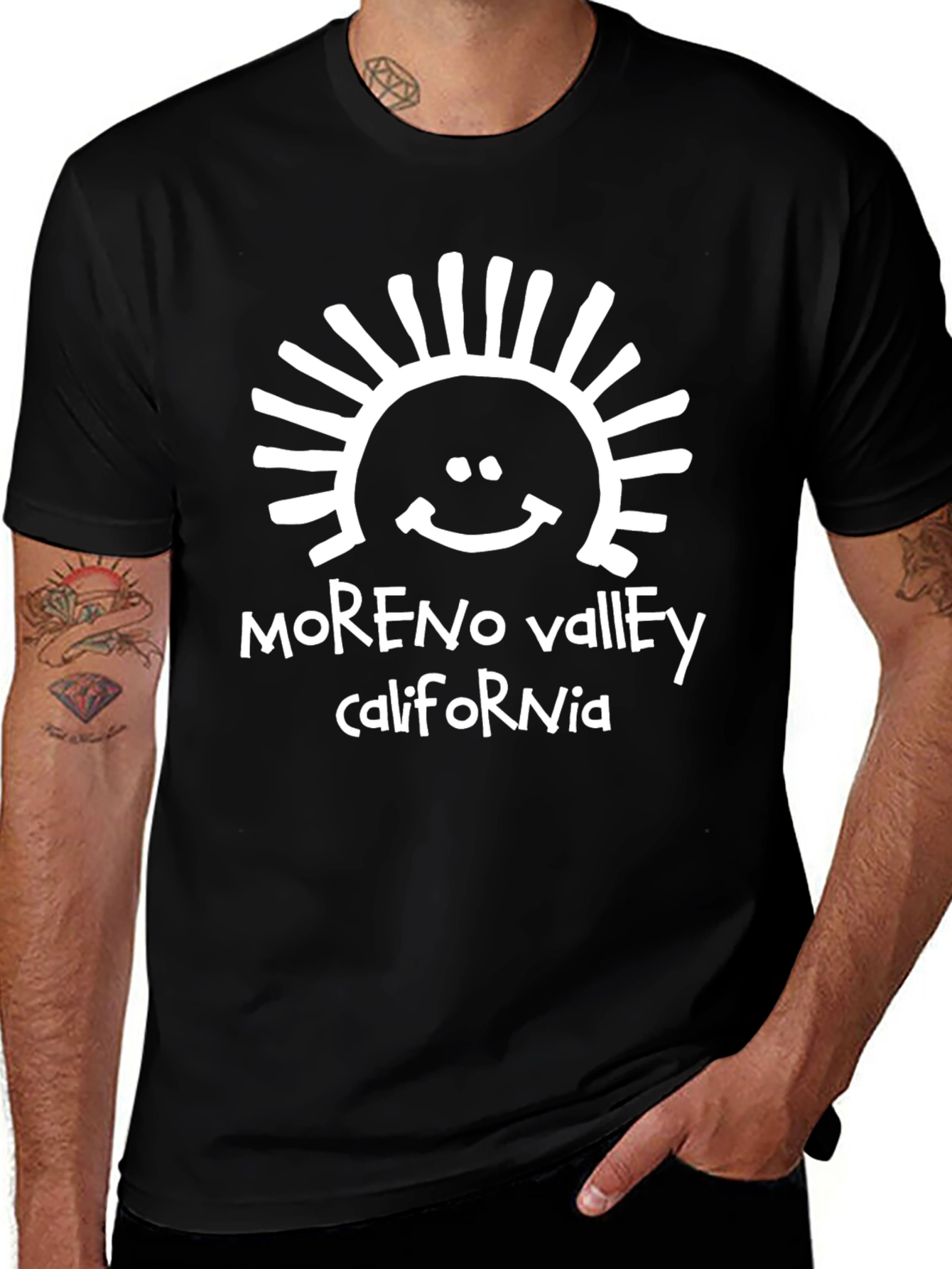 Moreno Valley California T-Shirt Black Graphic Tee