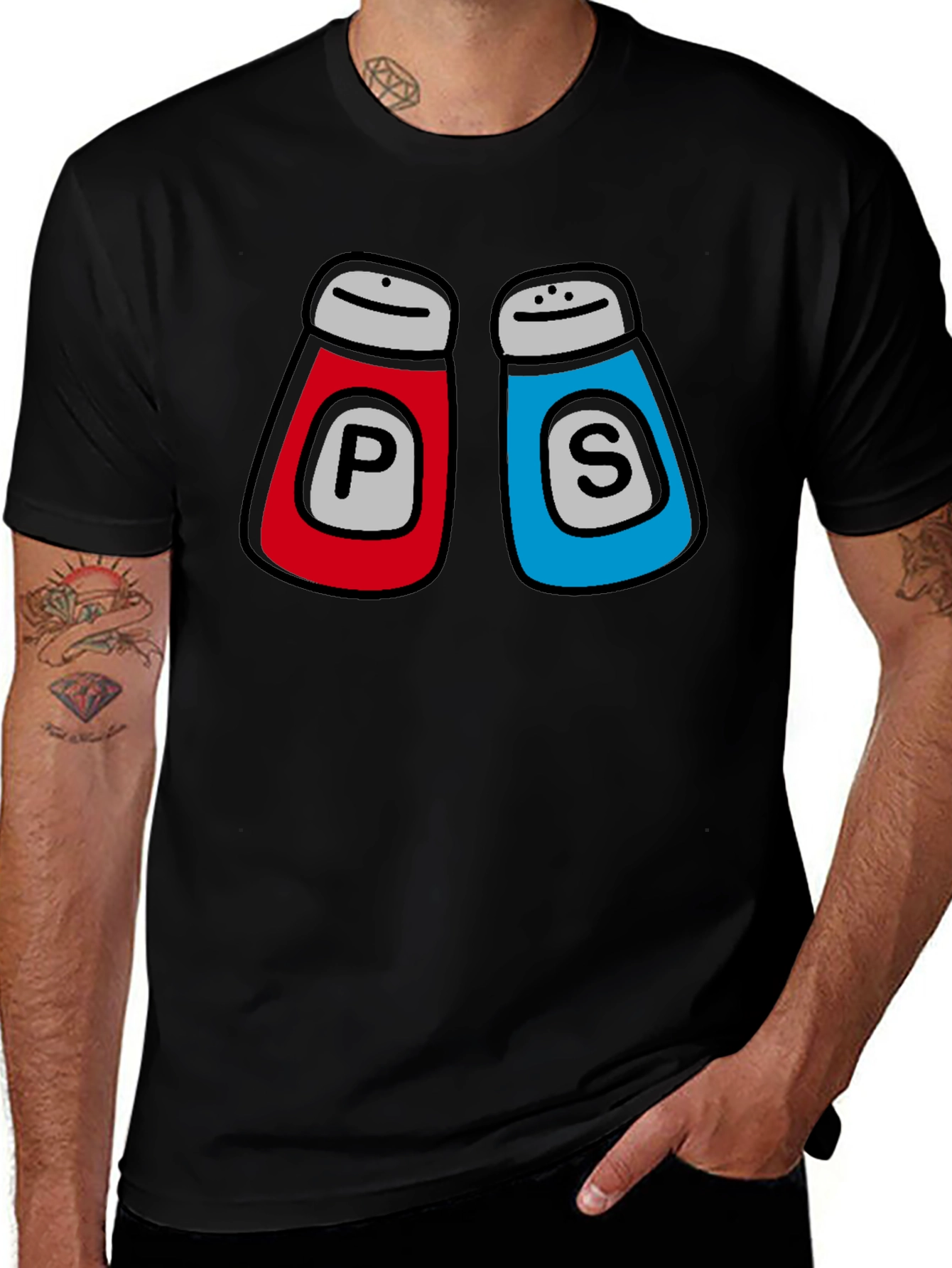 Salt & Pepper Matching Couple T-Shirt