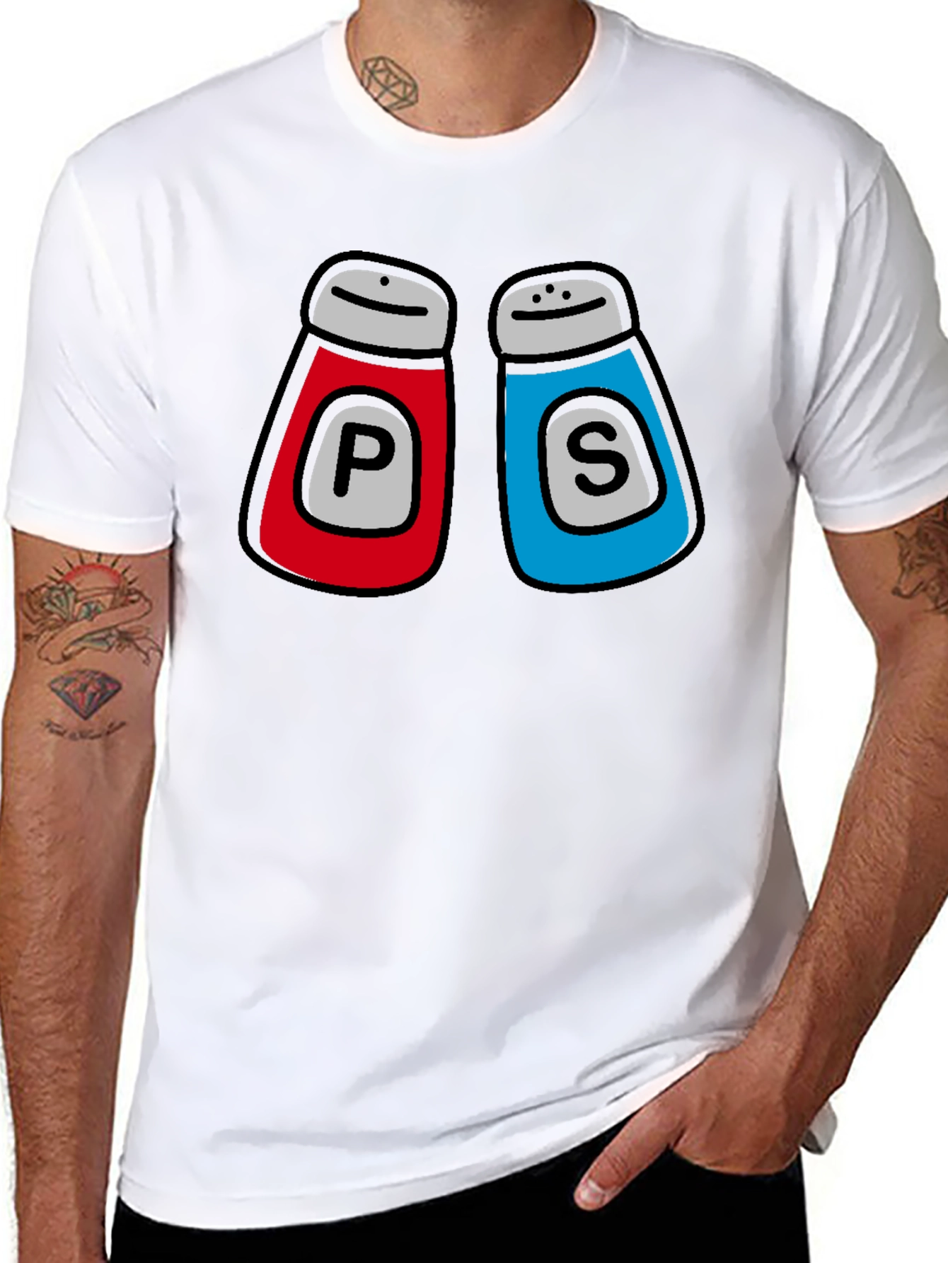Salt & Pepper Matching Couple T-Shirt
