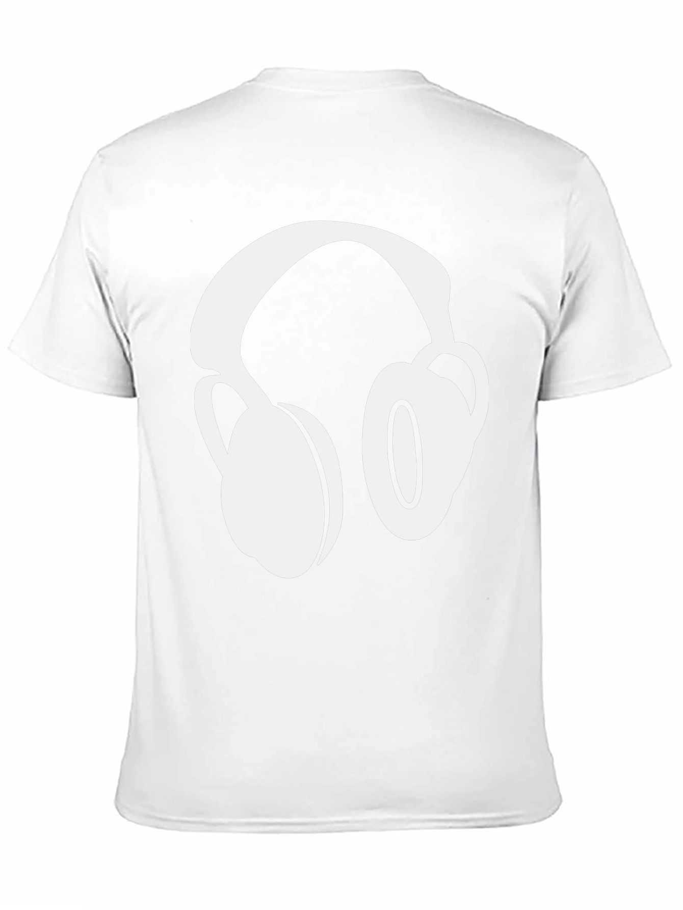 Headphones Graphic Black T-Shirt