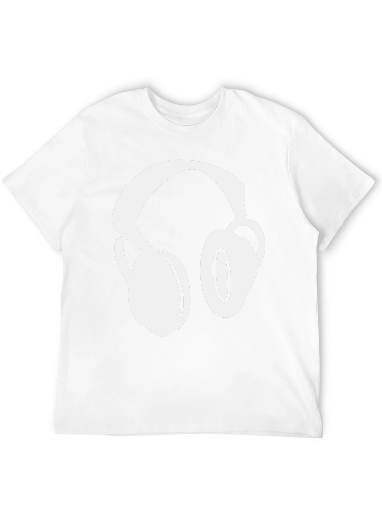 Headphones Graphic Black T-Shirt