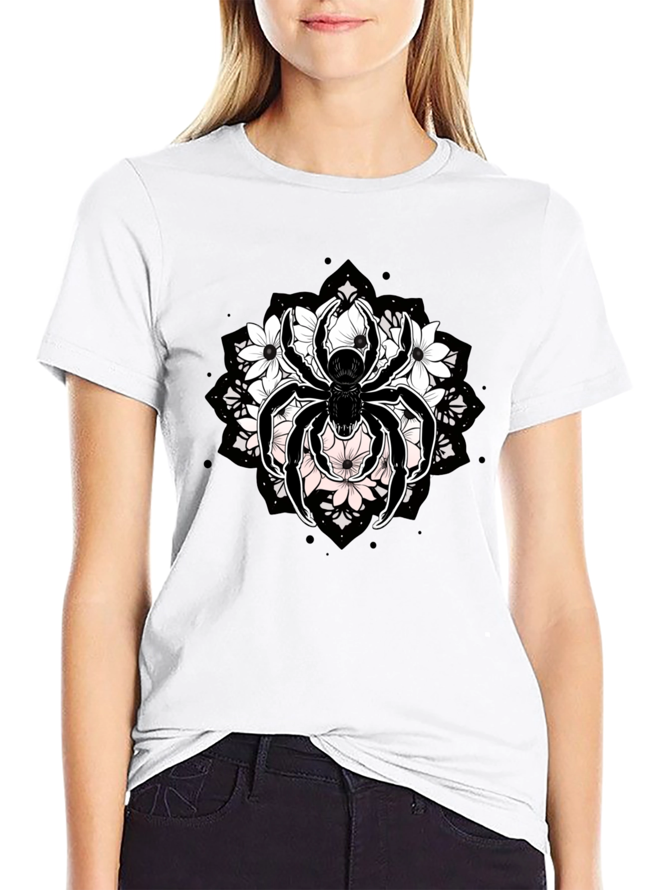 Floral Spider Graphic Tee