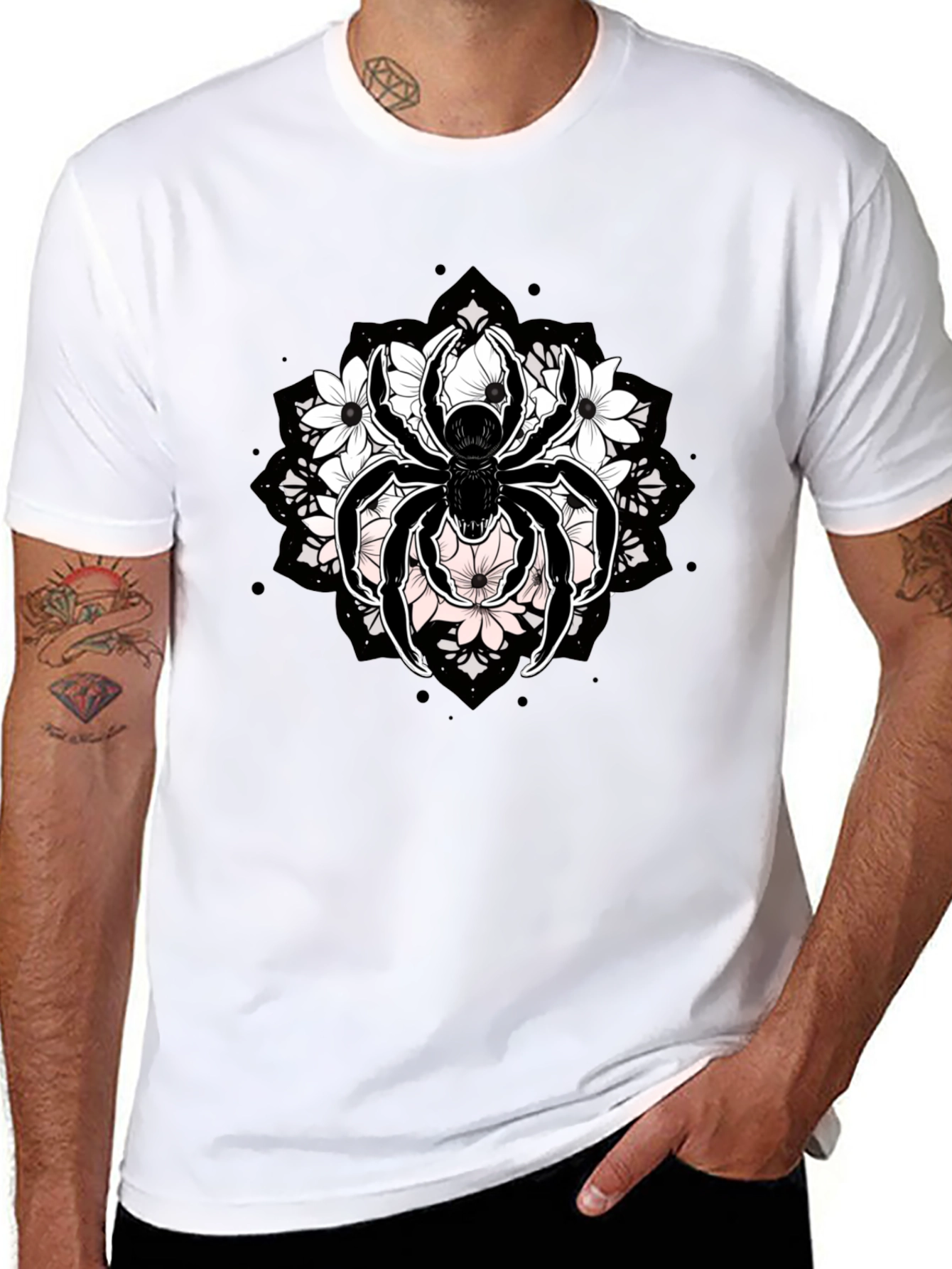 Floral Spider Graphic Tee