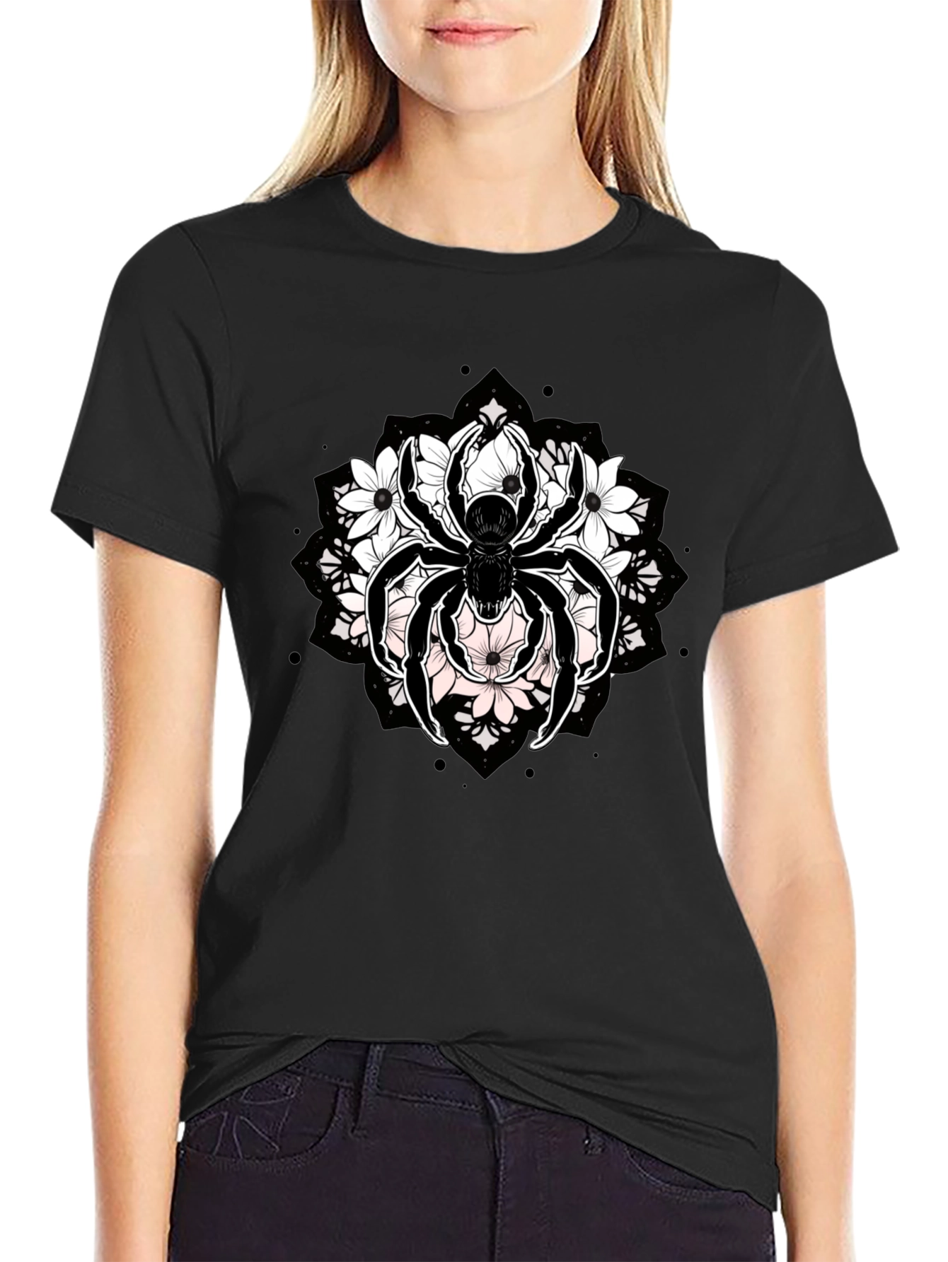 Floral Spider Graphic Tee