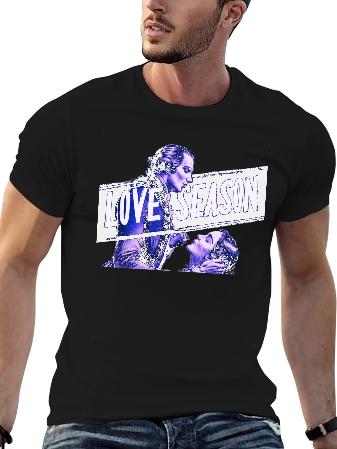 Love Season Graphic Tee - Black