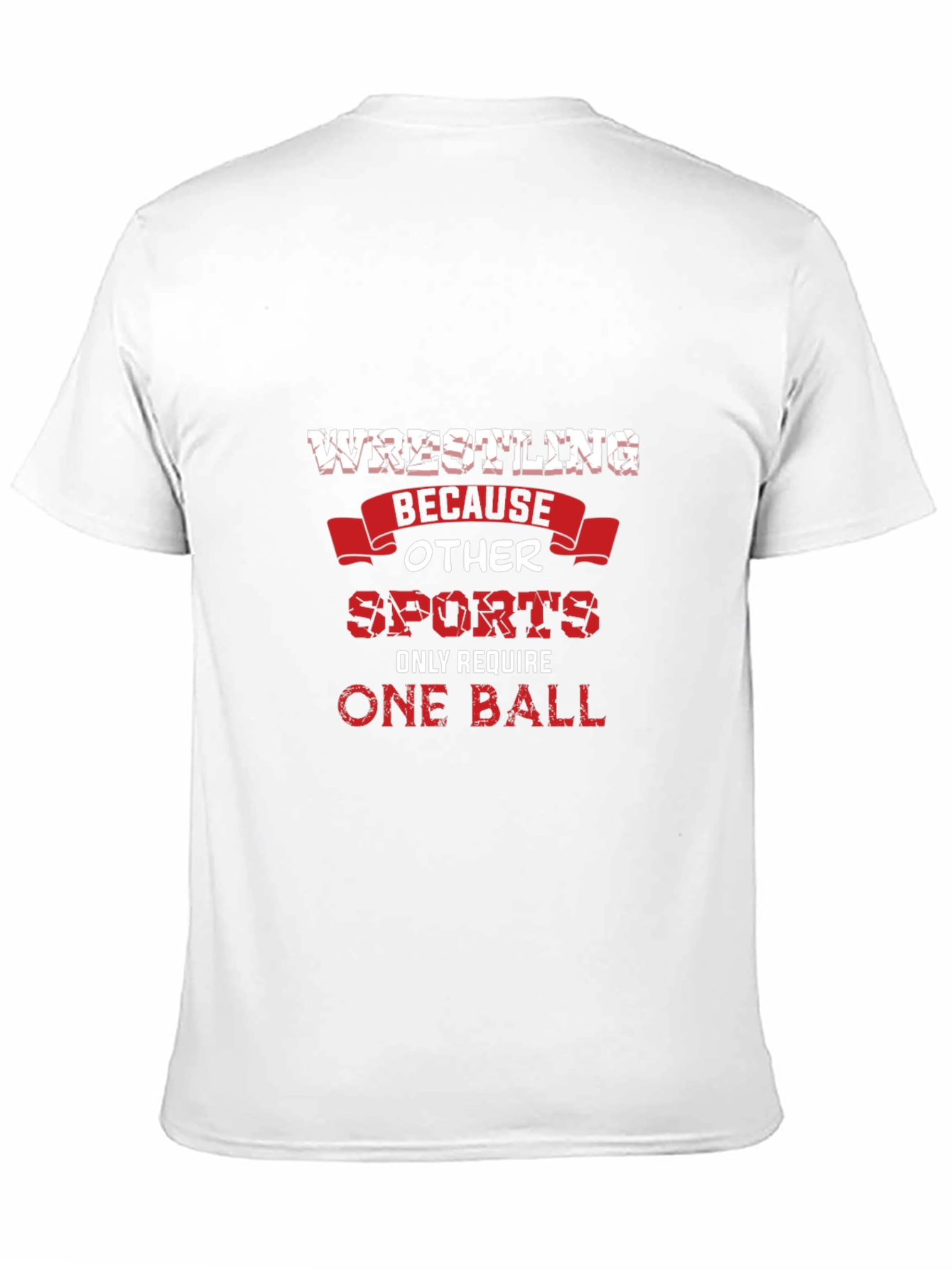 Wrestling One Ball T-Shirt - Black Graphic Tee