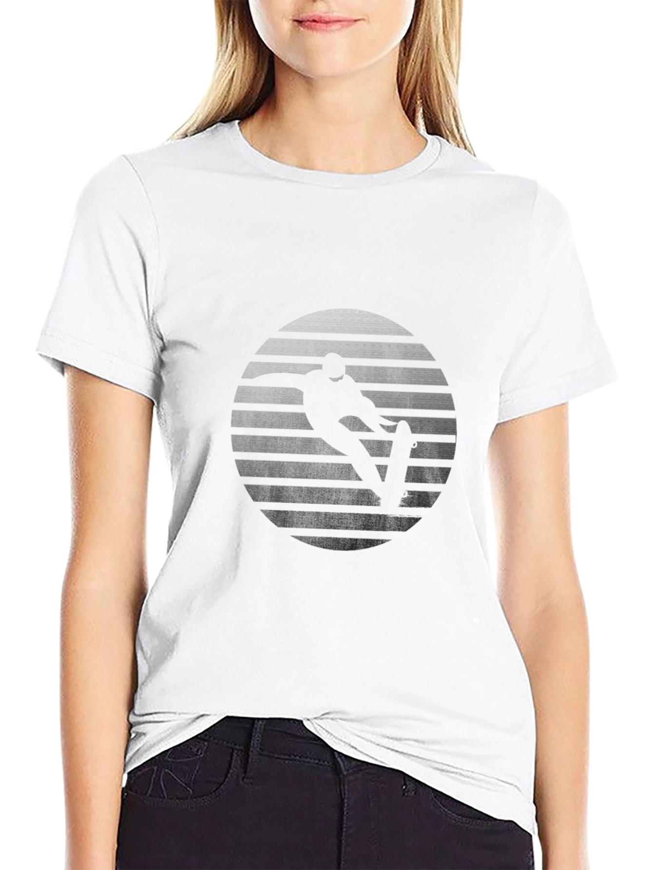 Skateboarding Sunset Graphic T-Shirt