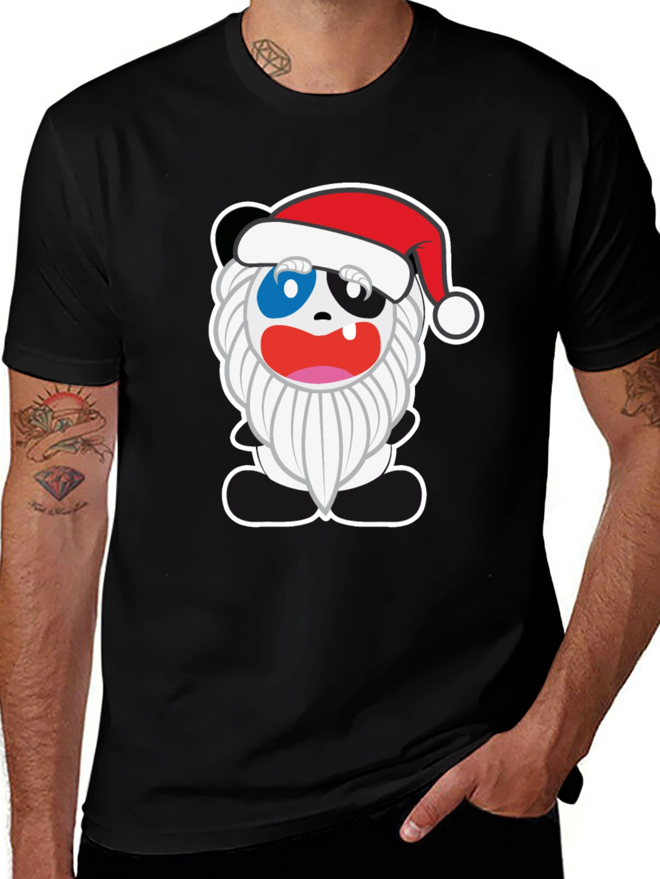 Festive Panda Christmas T-Shirt